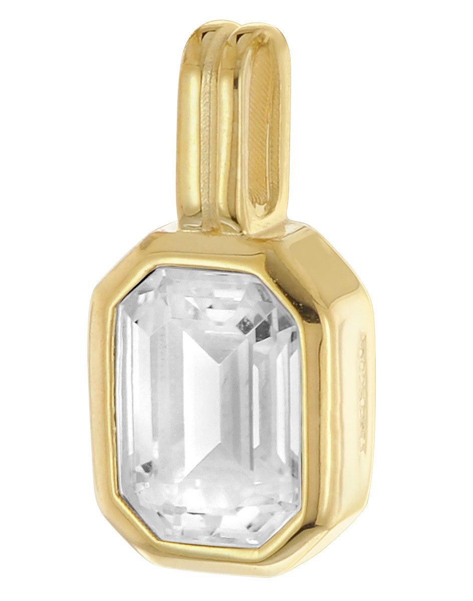 trendor Panzerkette Damen-Gold auf 925 Silber mit Zirkonia-Anhänger günstig online kaufen