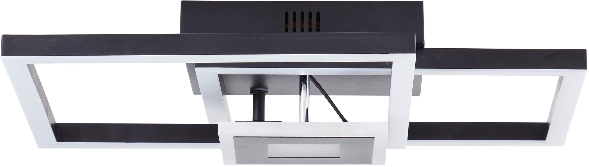 Brilliant LED Deckenleuchte Avanza, LED fest integriert, Warmweiß, LED-Profilleuchte, 40 x 40 cm, 2900 lm, 3000 K, schwenkbar, schwarz