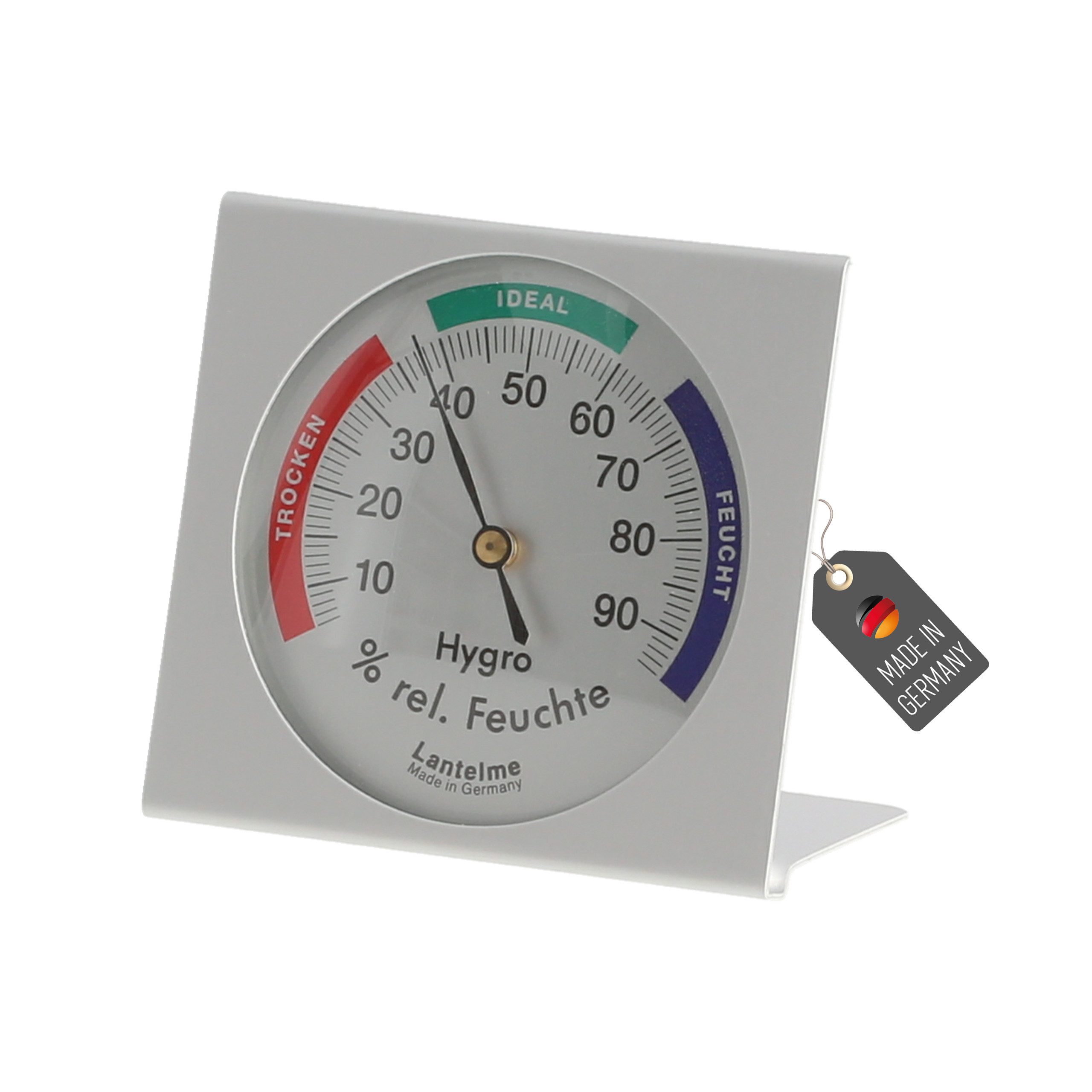 Hygrometer Aluminium Hygrometer mit Farbskala