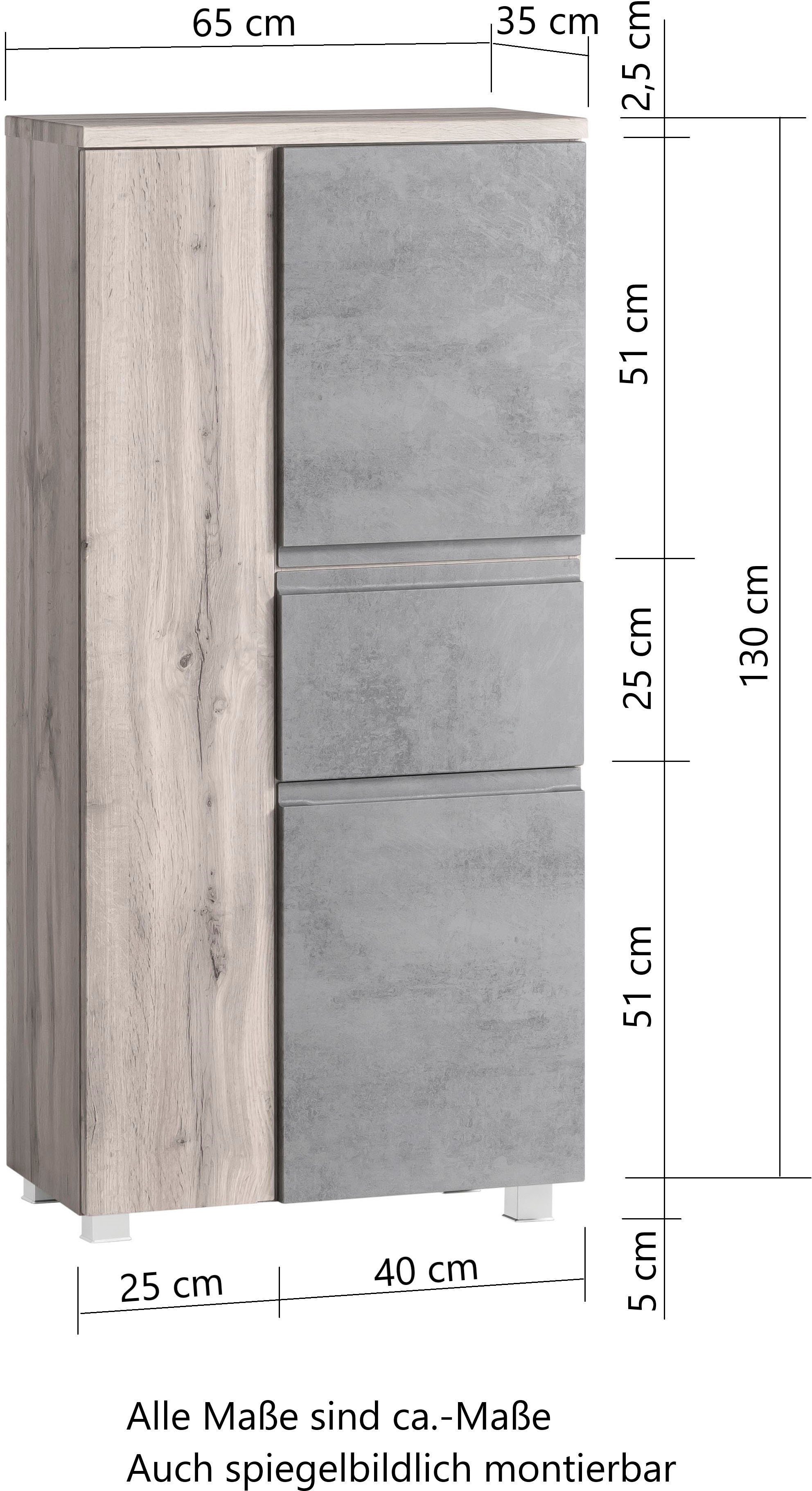 Oxid HELD beton Midischrank MÖBEL Sölden