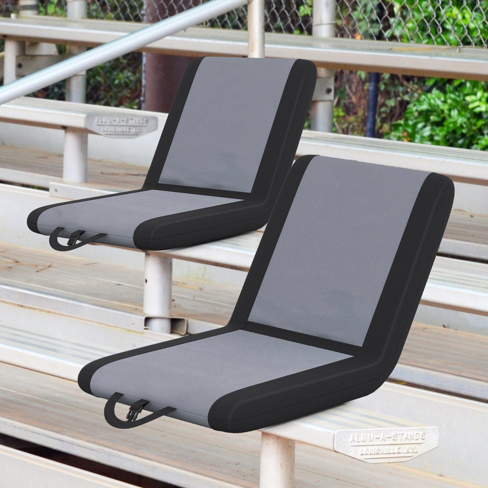 COSTWAY Relaxsessel, Sitzkissen faltbar, mit verstellbarer Rückenlehne, gepolstert