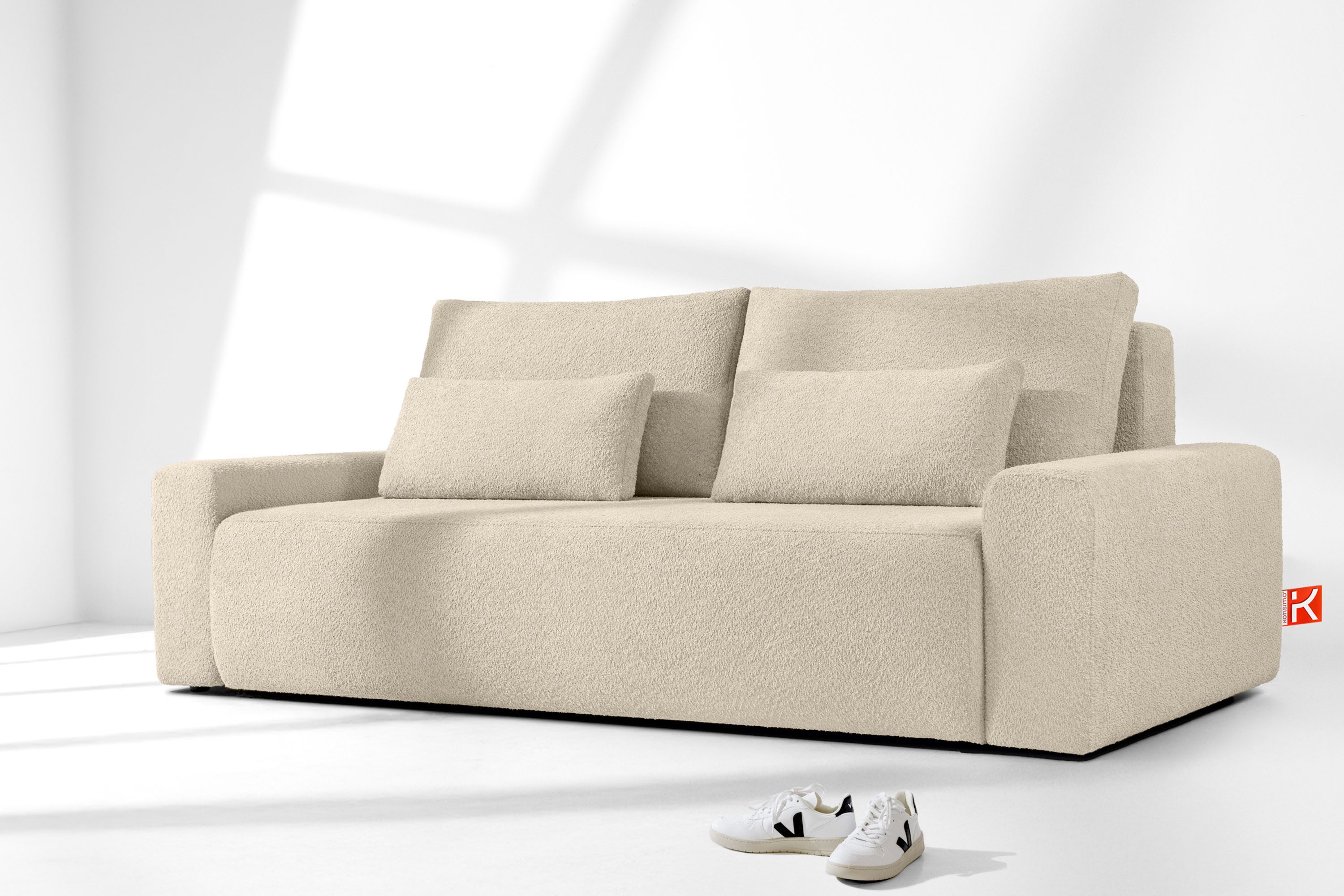 KONSIMO® 3-Sitzer MOLLIS Schlafsofa, Einzelsofa, mit Wellenfeder, hergestel günstig online kaufen