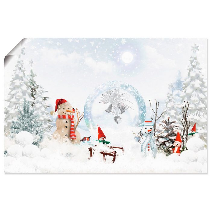 Artland Wandbild Weihnachtsmärchen Weihnachten (1 St) als Alubild Leinwandbild Wandaufkleber oder Poster in versch. Größen