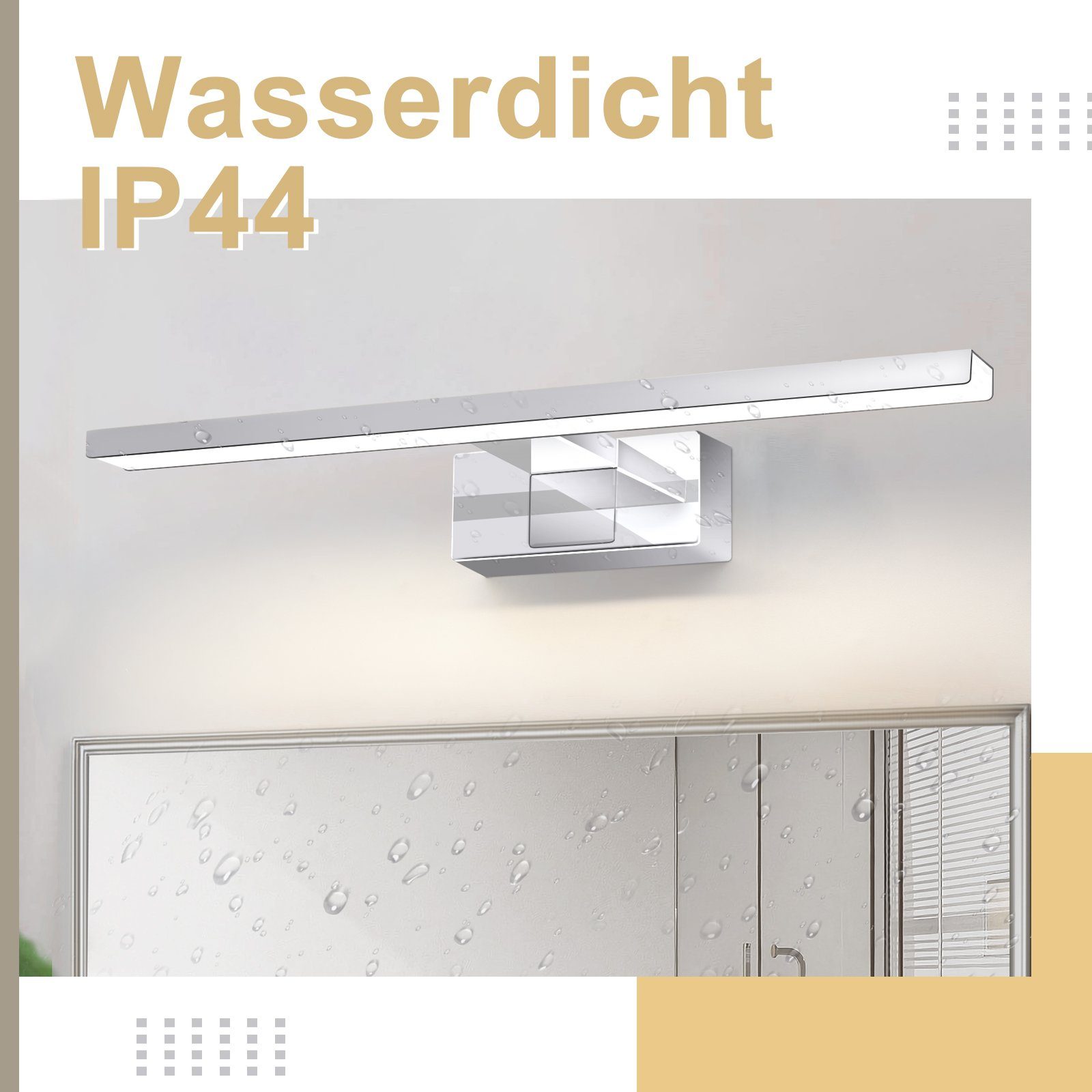 Nowoczesna lampa led nad lustro łazienkowe chrom ip44_voghion.com