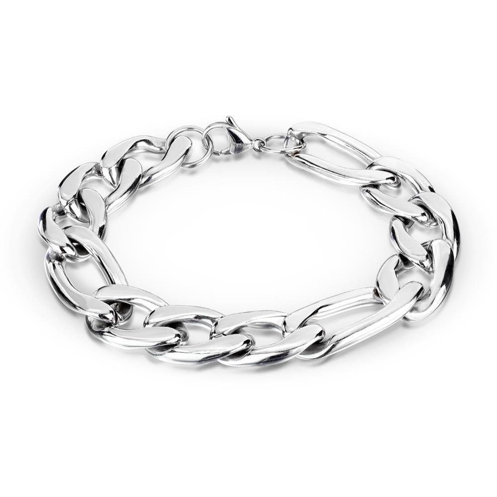 aus Königsarmband (1 Silber Armschmuck Armband massiv Bracelet Herren BUNGSA Edelstahl Armband, 1-tlg),