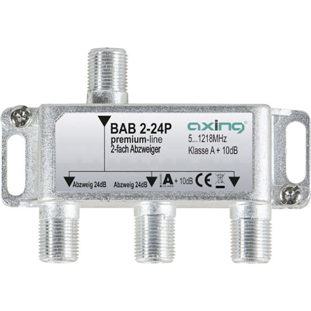 Axing BAB 2-24P Kabel-TV Abzweiger 2-fach 5 - 1218 MHz TV-Kabel