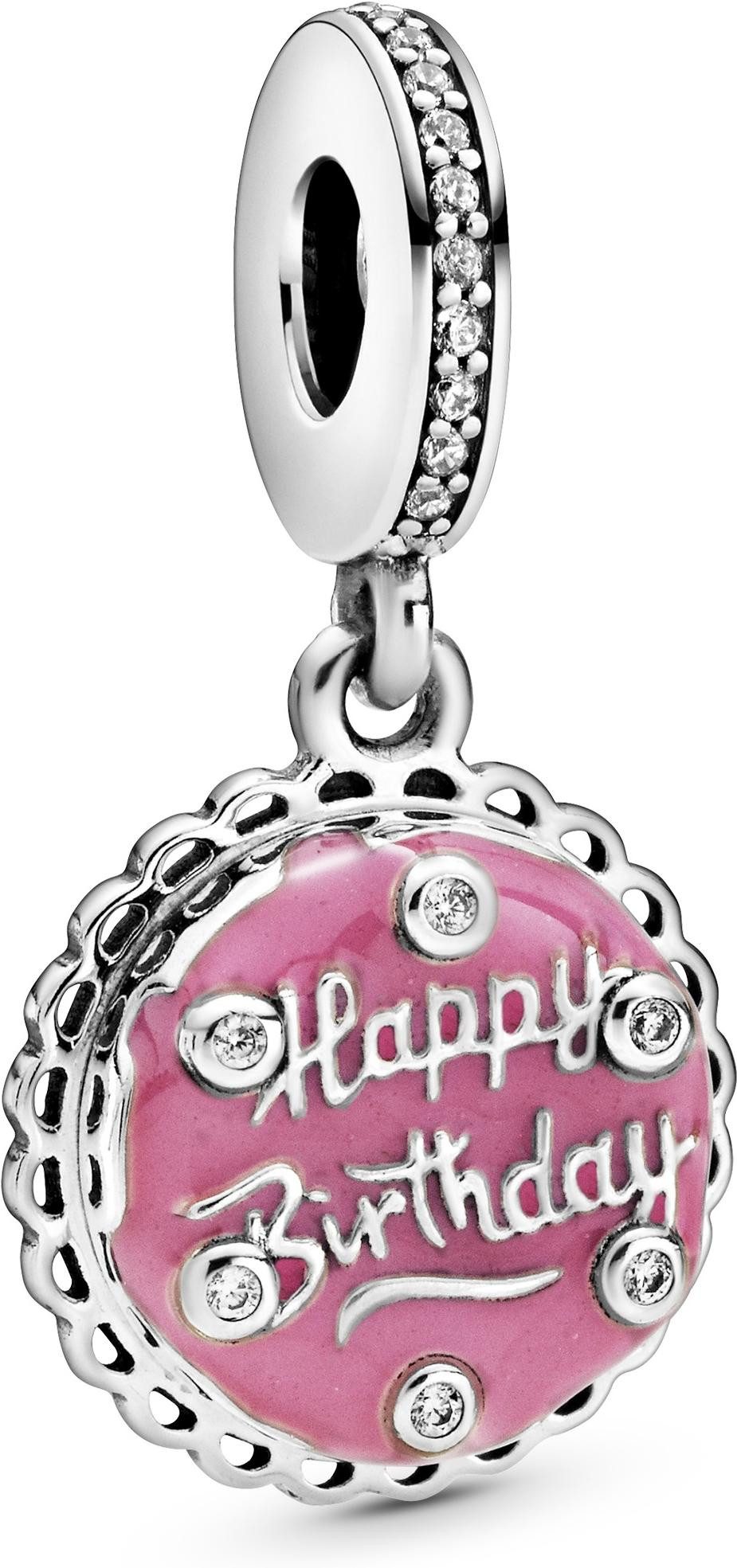 Pandora Kettenanhänger Pandora Rosafarbene Geburtstagstorte Charm-Anhänger günstig online kaufen
