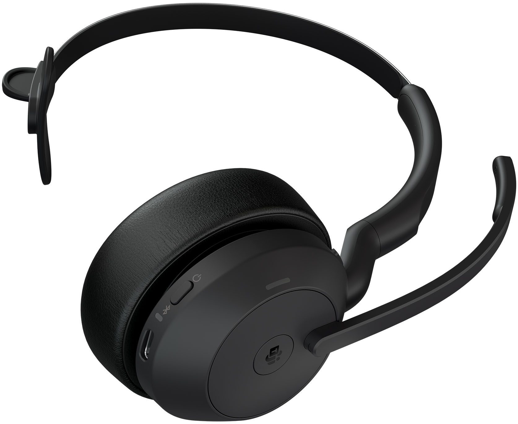 Jabra Evolve2 55 Kopfhörer (Active Noise Cancelling (ANC), Rauschunterdrückung, Sprachsteuerung, Stummschaltung, Alexa, Bluetooth)