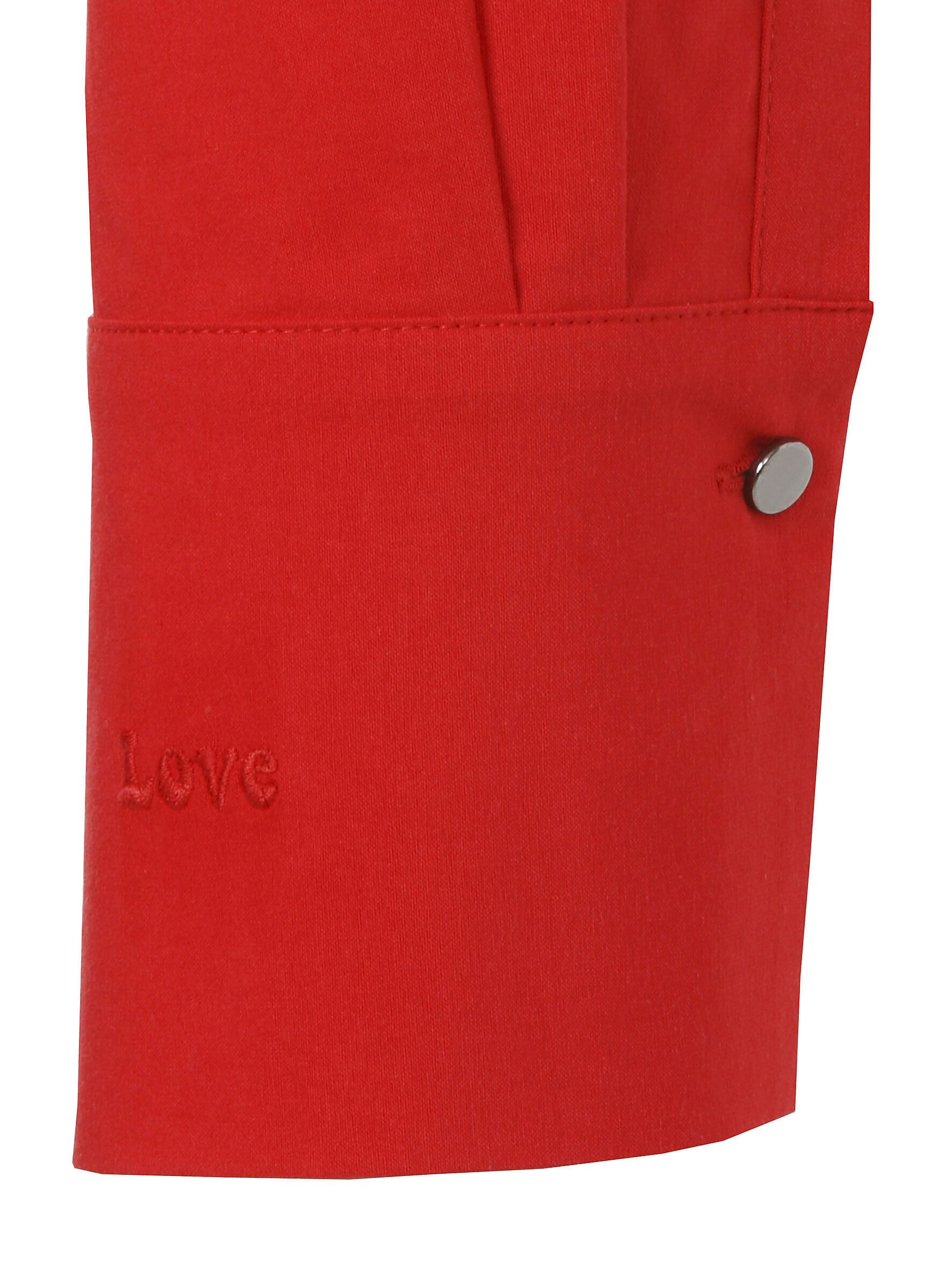 FRAPP Langarmbluse mit kleinem Hemdkragen