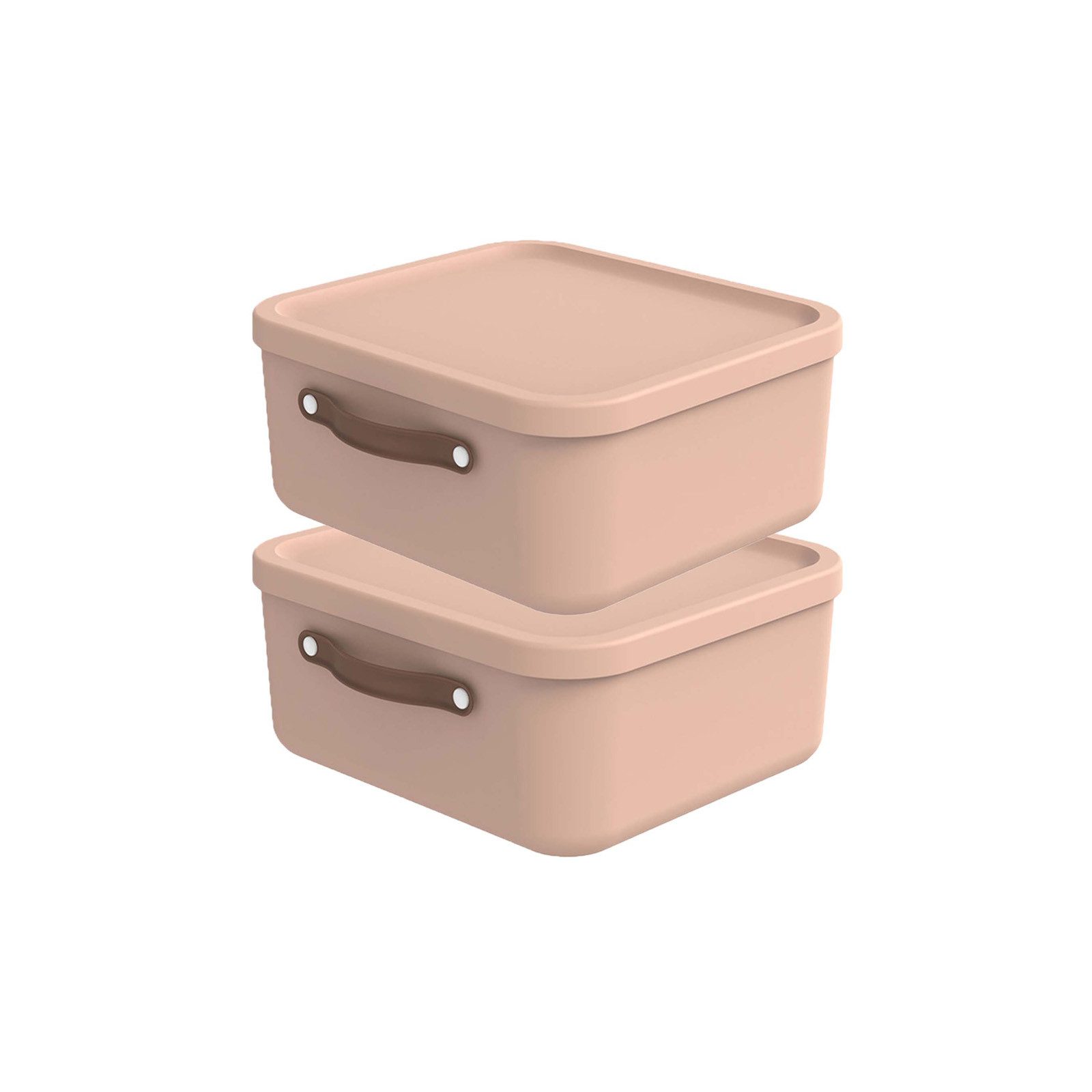 ROTHO Aufbewahrungsbox 2er-Set Kiste mit Deckel Maloja 20l (Aufbewahrungsset, 2er-Set)