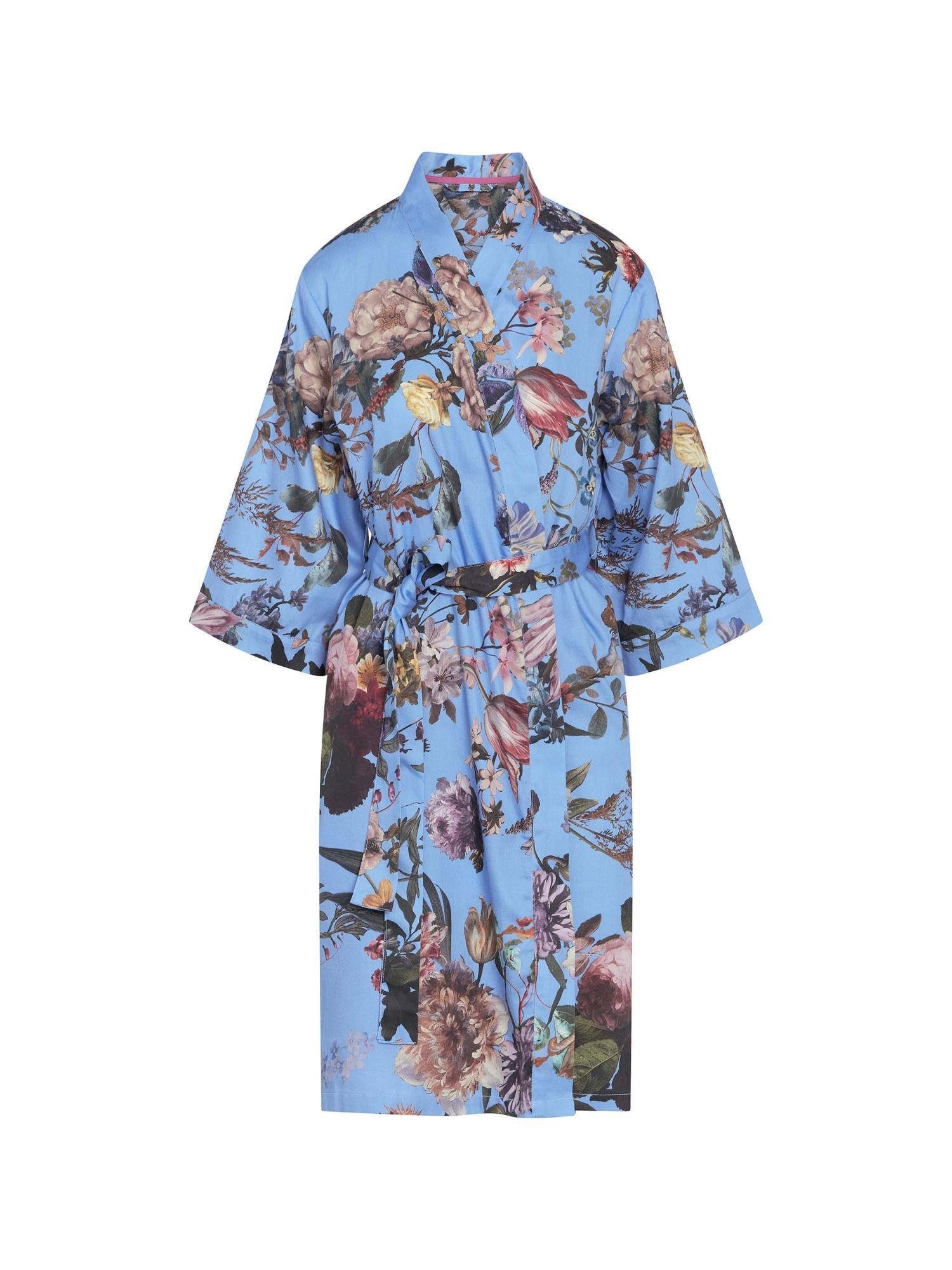 Essenza Kimono Sarai Isabella, Kurzform, Baumwolle, Kimono-Kragen, Gürtel, mit wunderschönem Blumenprint