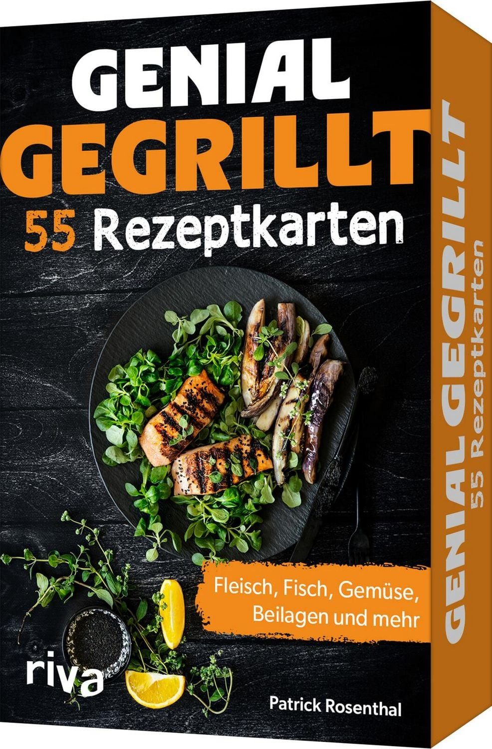 Genial gegrillt – 55 Rezeptkarten Fleisch, Fisch, Gemüse, Beilagen und / Patrick Rosenthal
