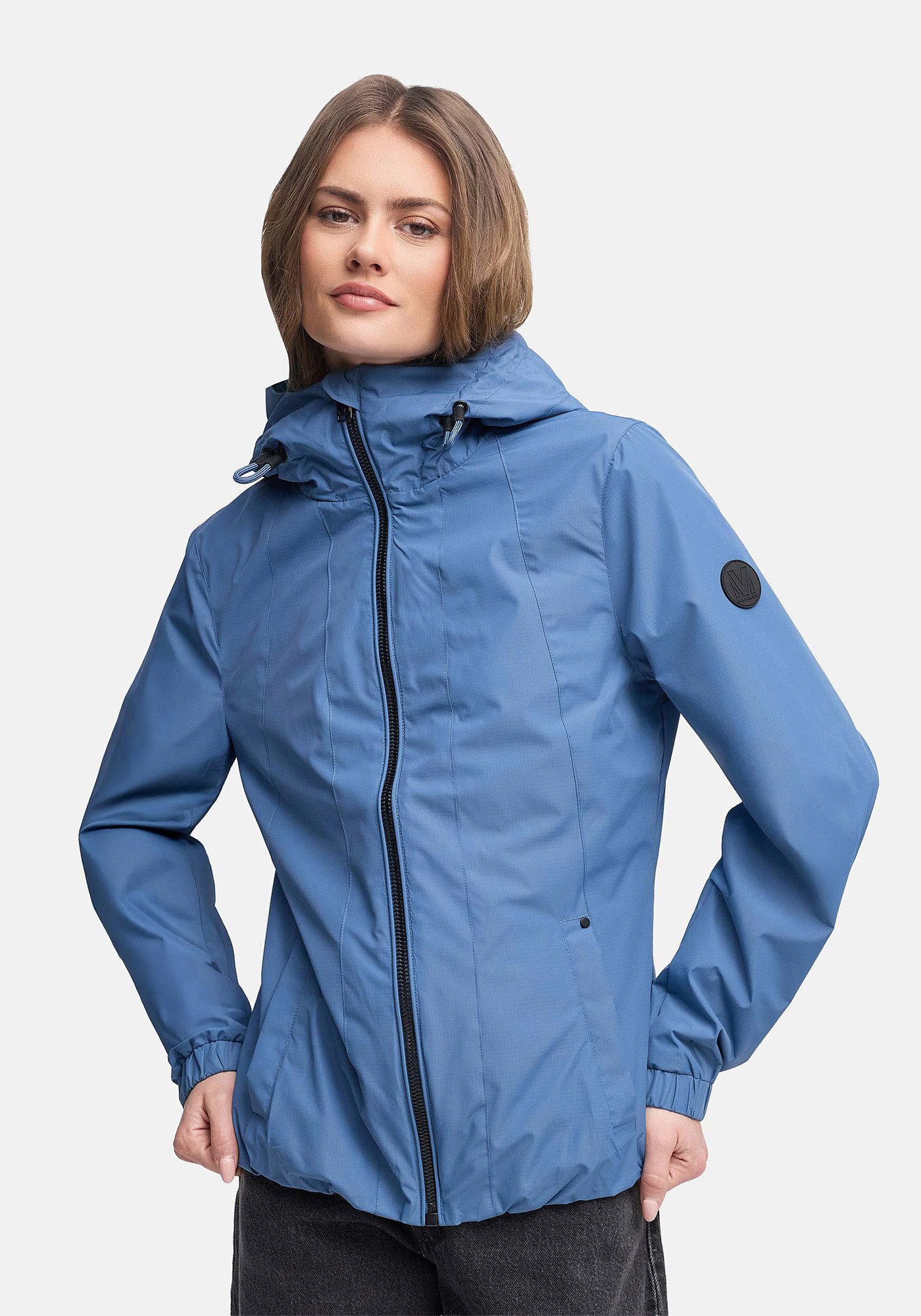 Marikoo Outdoorjacke Yoshikoo Sportliche Funktionsjacke mit Kapuze und hochschließendem Kragen