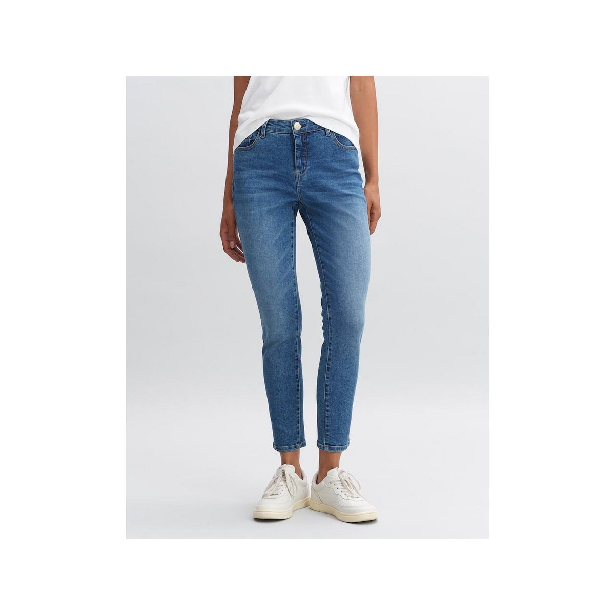 OPUS 5-Pocket-Jeans blau (1-tlg)