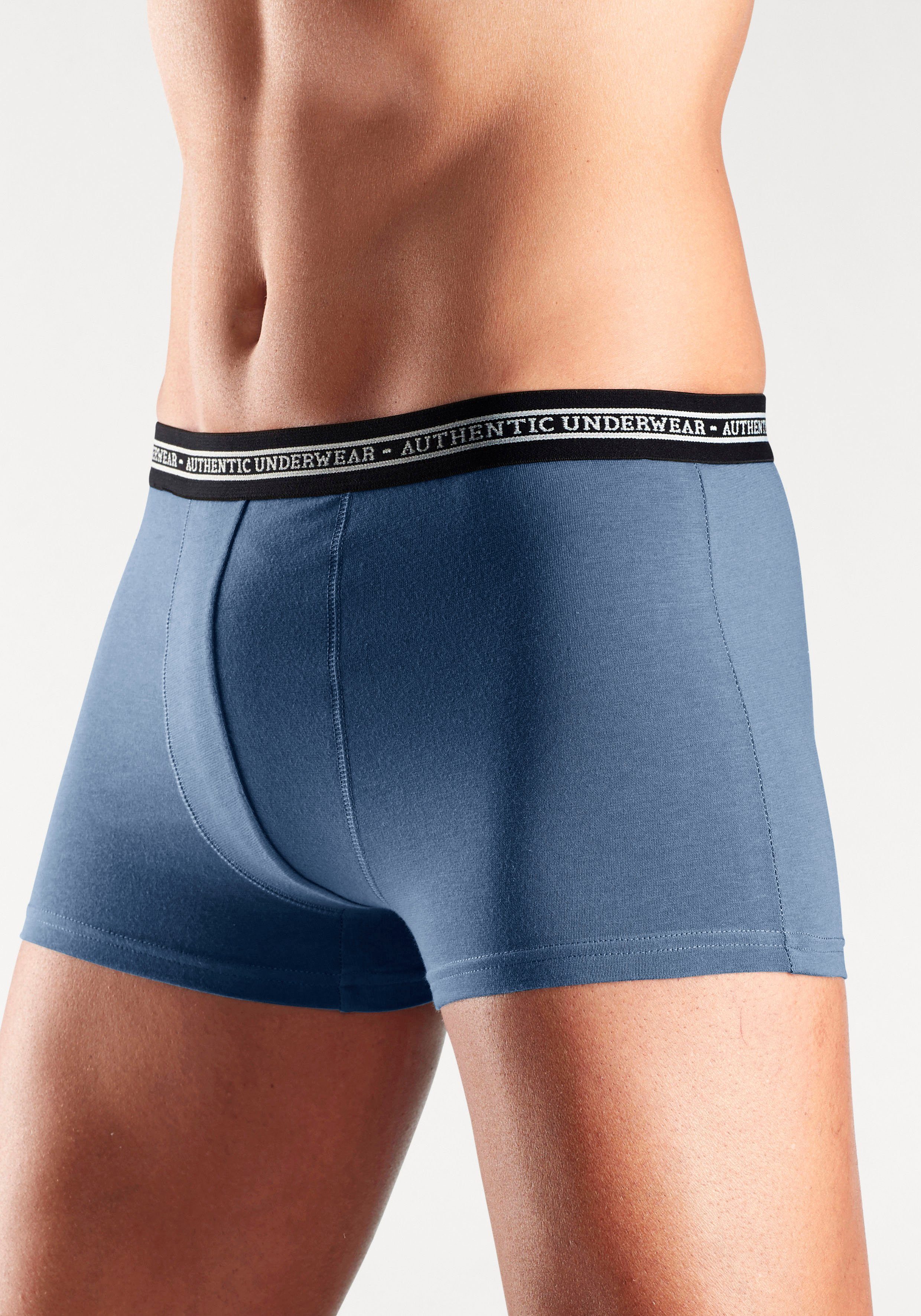 AUTHENTIC LE JOGGER Boxer Boxershorts für Herren (Packung, 4-St), schwarzer Webbund mit Logoschriftzug – Bild 4 von 5