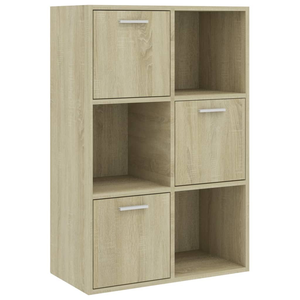 vidaXL Bücherregal NA Lagerschrank Sonoma Eiche 60x29,5x90 cm Spanplatte