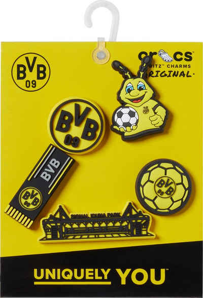 Crocs Schuhanstecker Jibbitz™ BVB (Fußball Borussia Dortmund) (Set, 5-tlg., Kein Spielzeug. Nicht für Kinder unter 3 Jahren geeignet), mit verschiedenen BVB Motiven