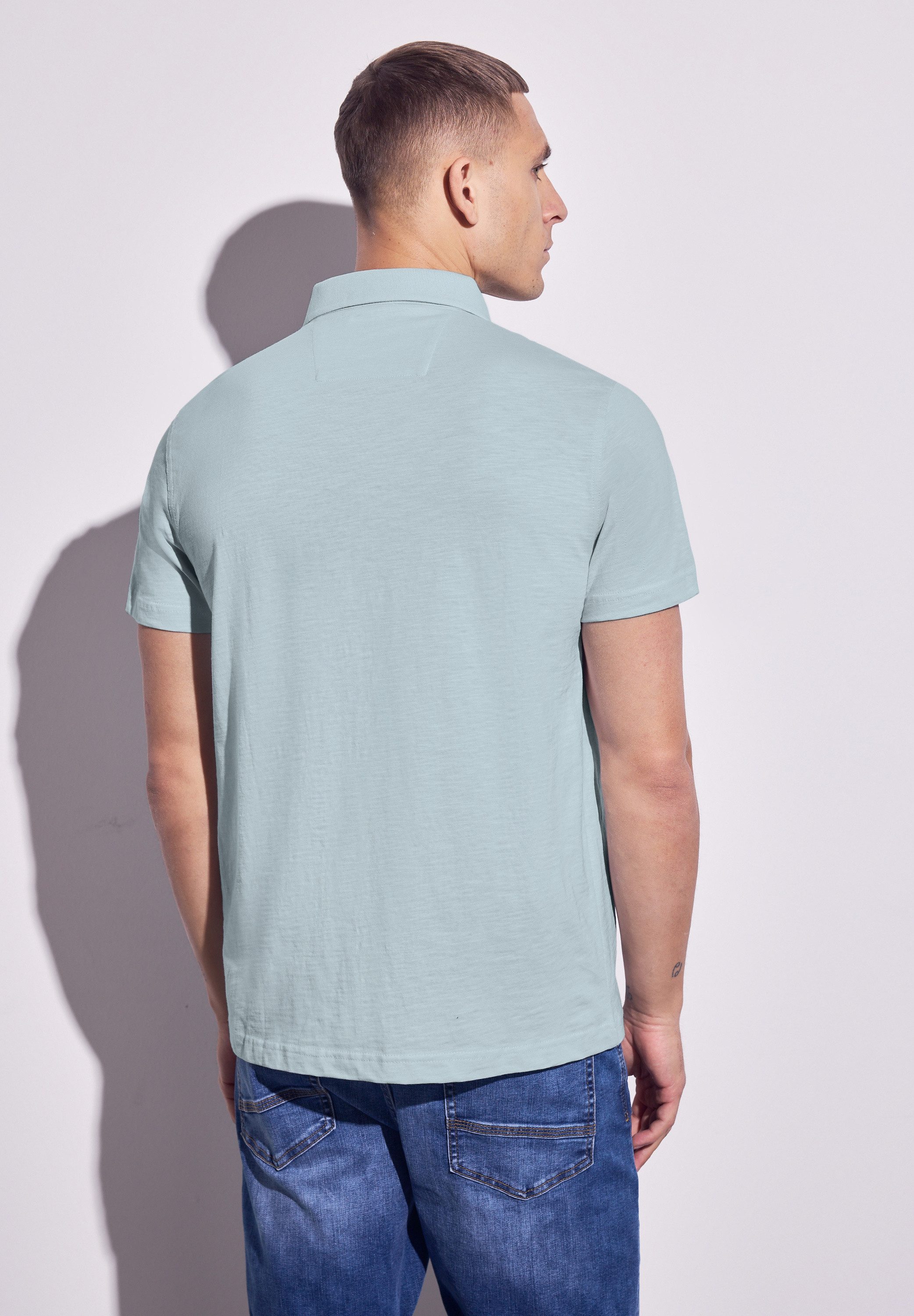STREET ONE MEN Poloshirt, aus reiner Baumwolle günstig online kaufen