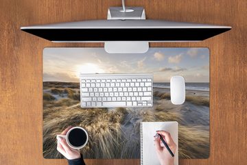 MuchoWow Gaming Mauspad Strand - Meer - Scheveningen - Niederlande (1-St), Büro für Tastatur und Maus, Mousepad Gaming, 90x60 cm, XXL, Großes