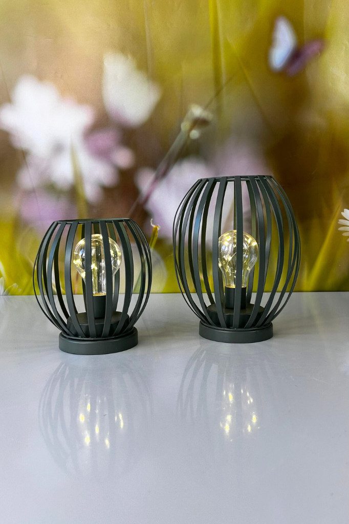 TIZIANO - DESIGN & EMOTIONS Dekofigur Lampe Glitter LED grün