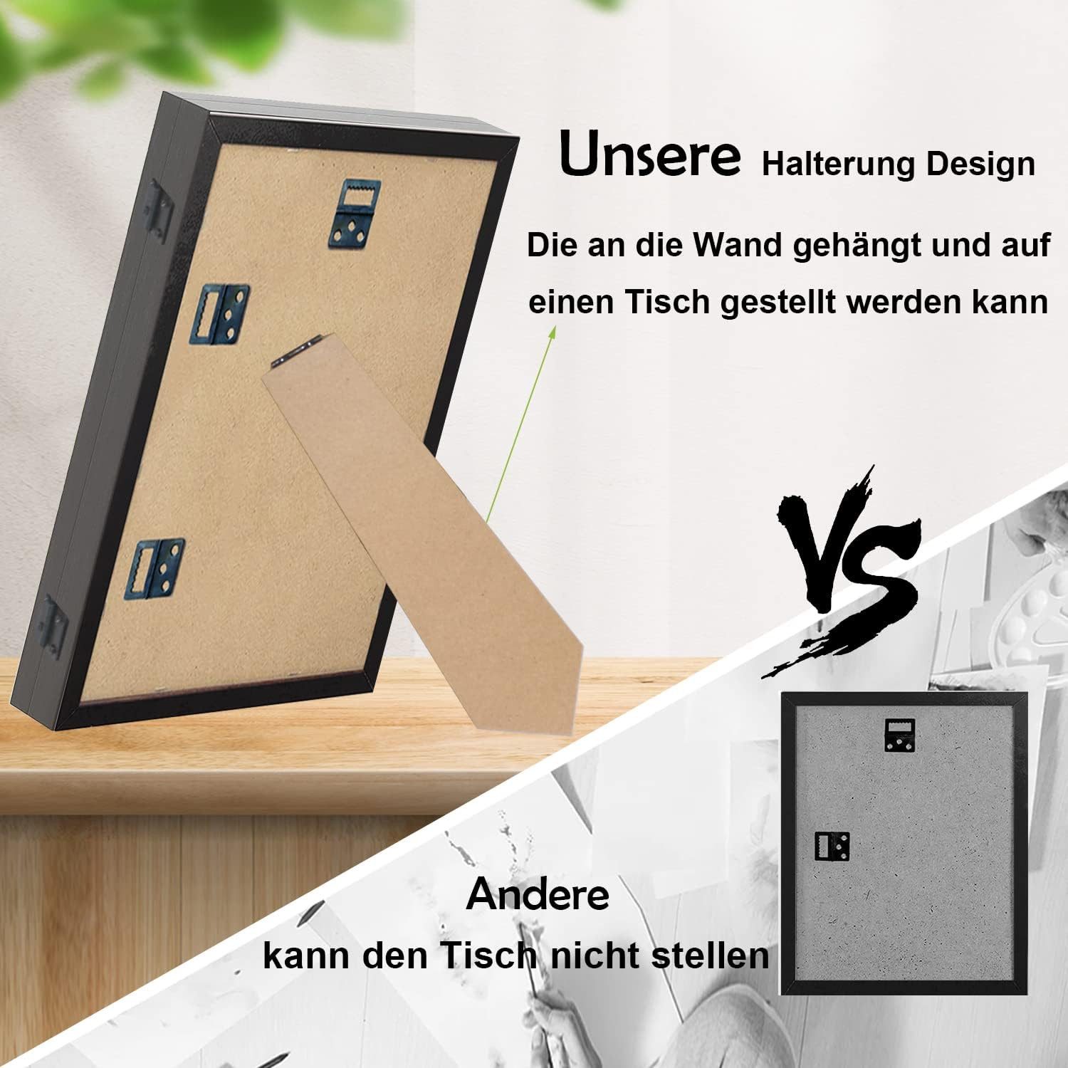 LA CUTE Bilderrahmen zum Basteln 2er Set Kinderbilderrahmen befüllbar Front günstig online kaufen