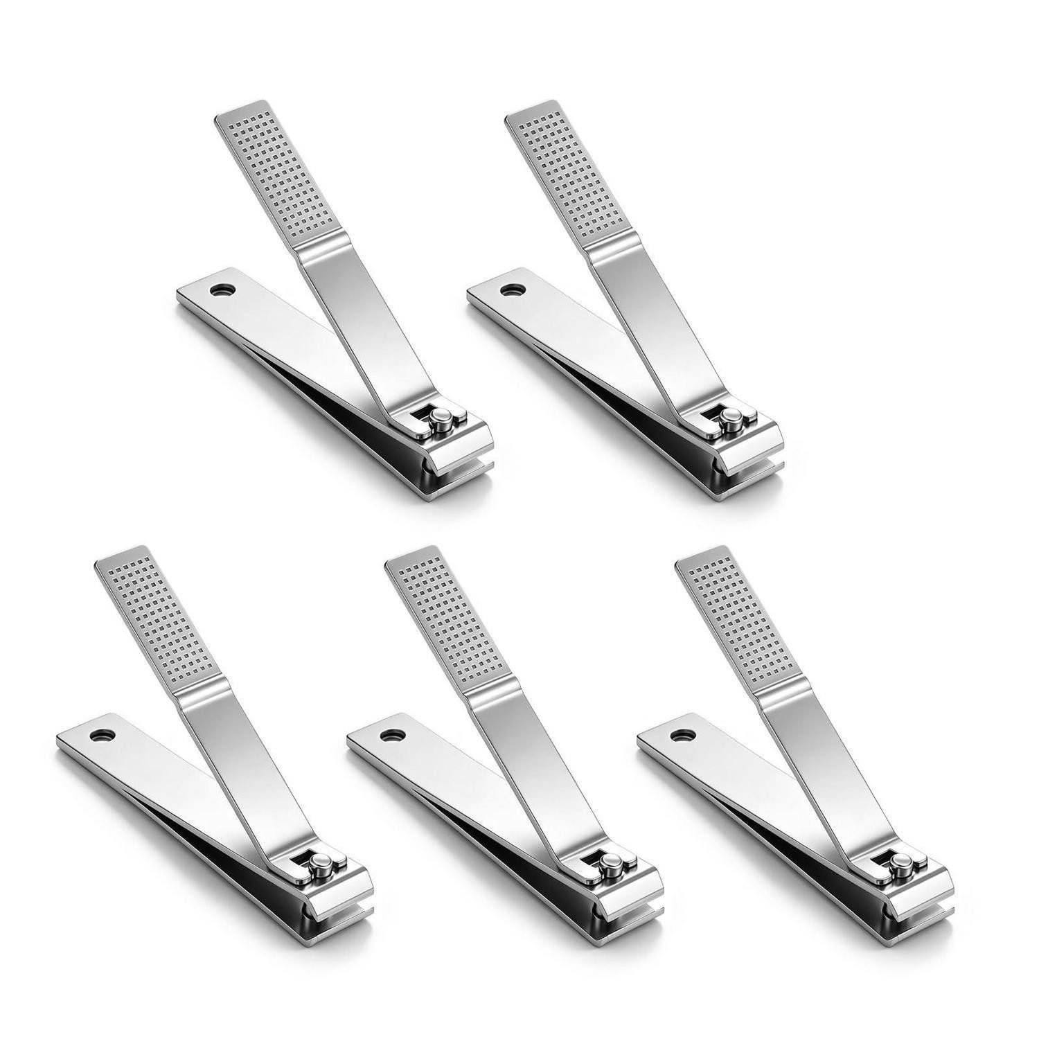 LuxusKollektion Nagelknipser-Set Nagelknipser Set 5tlg Edelstahl Gerade Profi