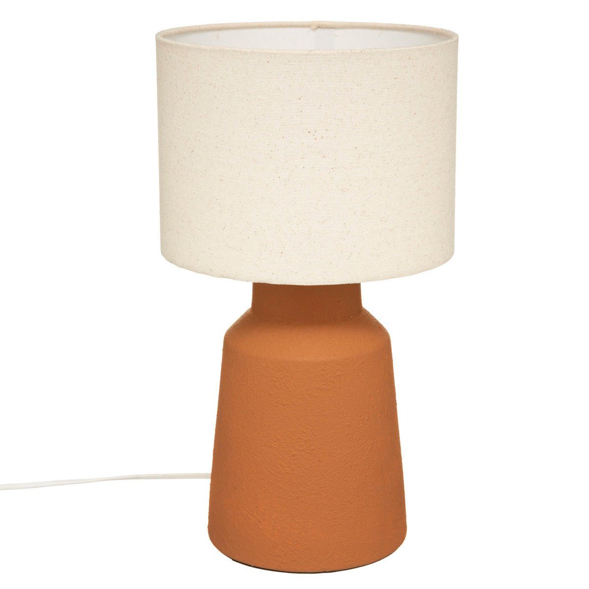ATMOSPHERA Tischleuchte Yoni – 34 Cm Hoch, Aus Schilf, Beige, E27 Fassung