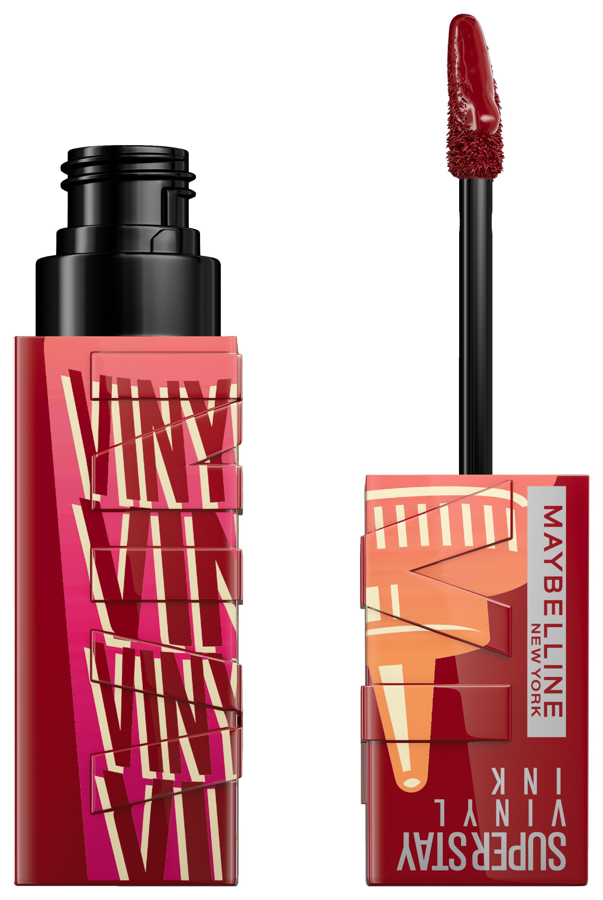 MAYBELLINE NEW YORK Lippenstift SUPER STAY VINYL INK, mit mattem Finish, flüssige Textur, bis zu 16h Halt