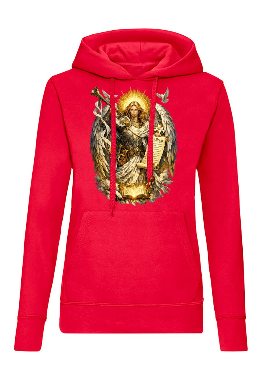 Hoodie ErzengelGabriel Damen Hoodie Print Engelmotiv Kapuze