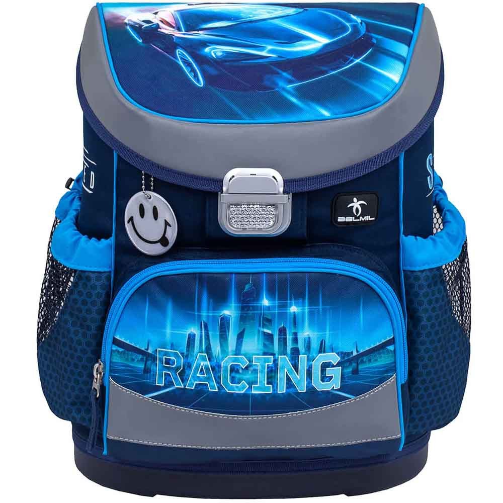 Belmil Schulranzen Set Mini Fit 10-teilig 2025 Jungen Racing Blue Neon