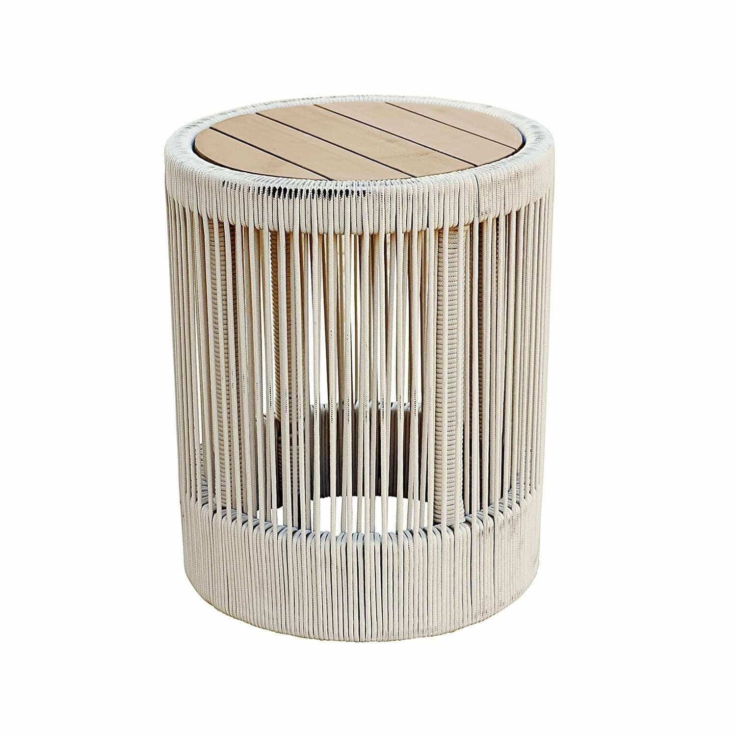 Mirabeau Gartentisch Beistelltisch Delor creme/braun
