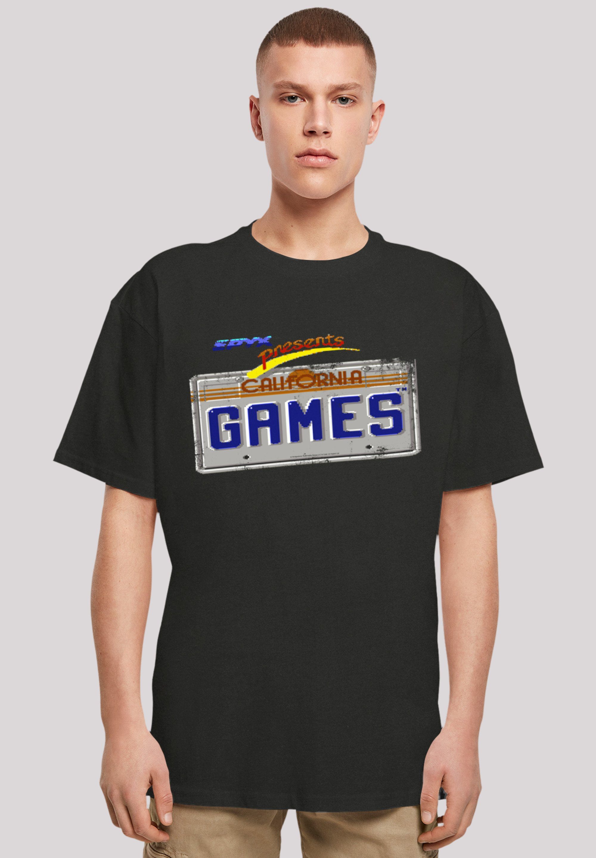 F4NT4STIC T-Shirt California Games Plate Print schwarz
