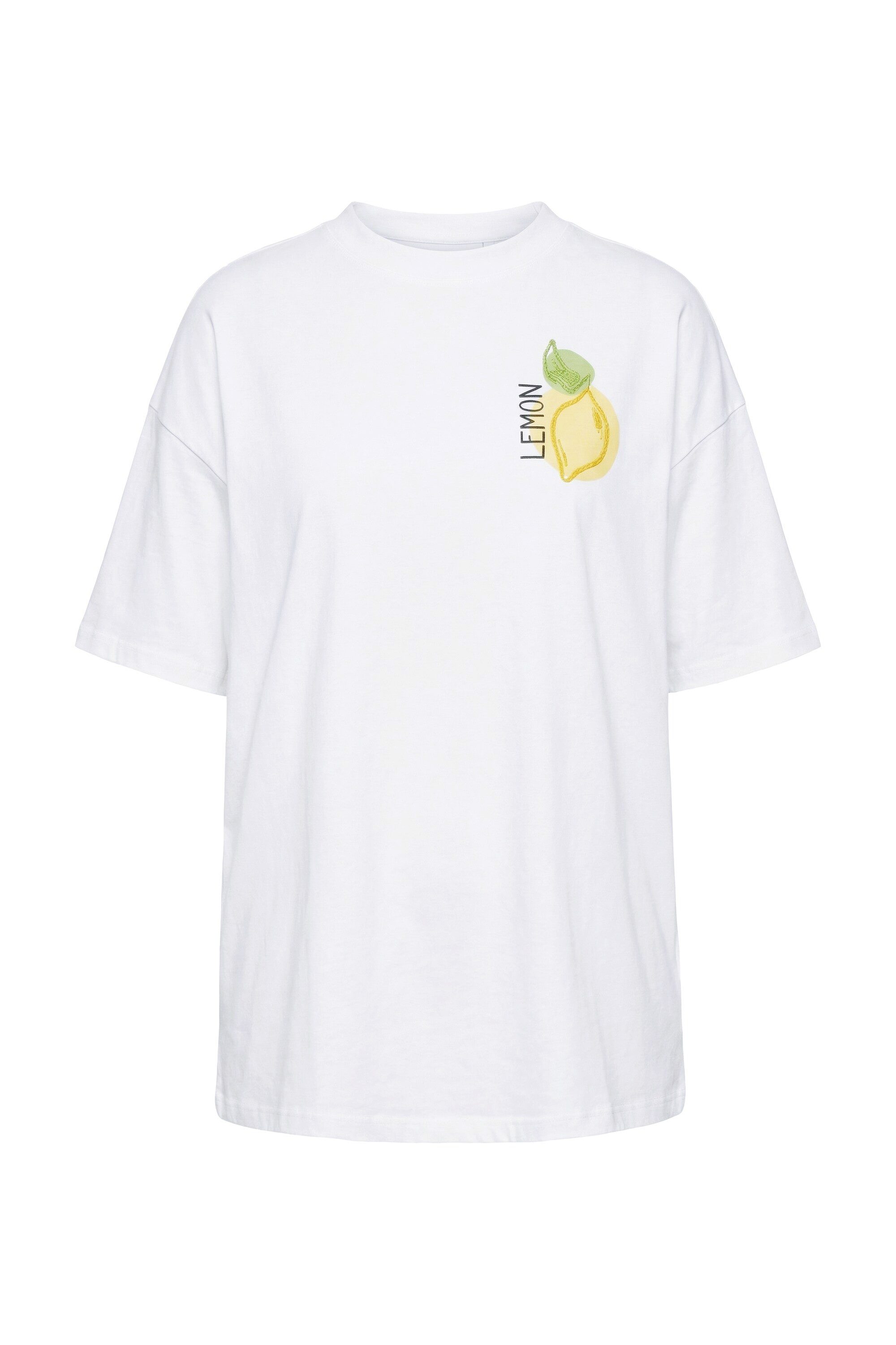Studio Untold T-Shirt T-Shirt oversized Lemon-Print und Stickerei günstig online kaufen