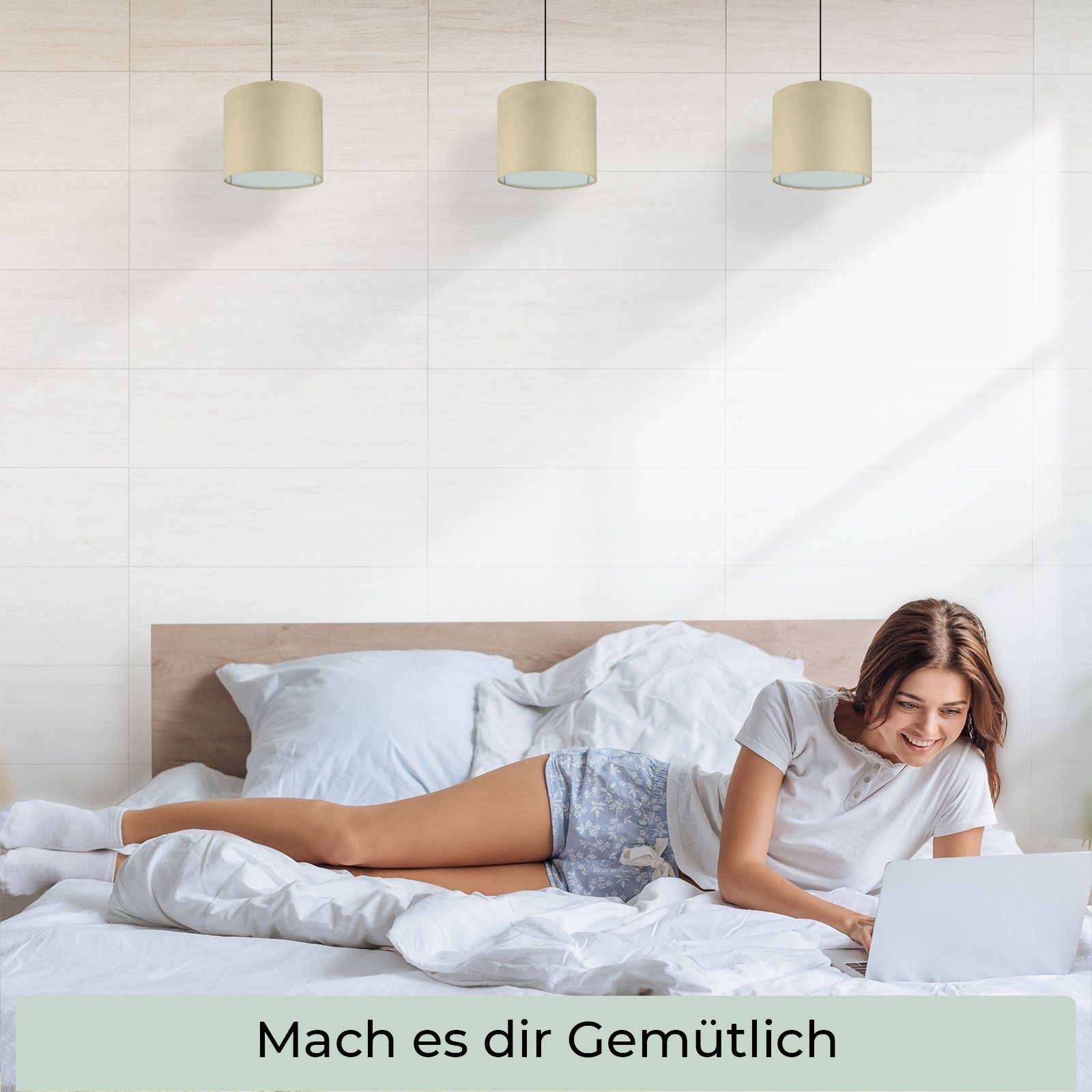 Wogati Lampenschirm Premium Hänge- und Stehlampe – Bild 5 von 5