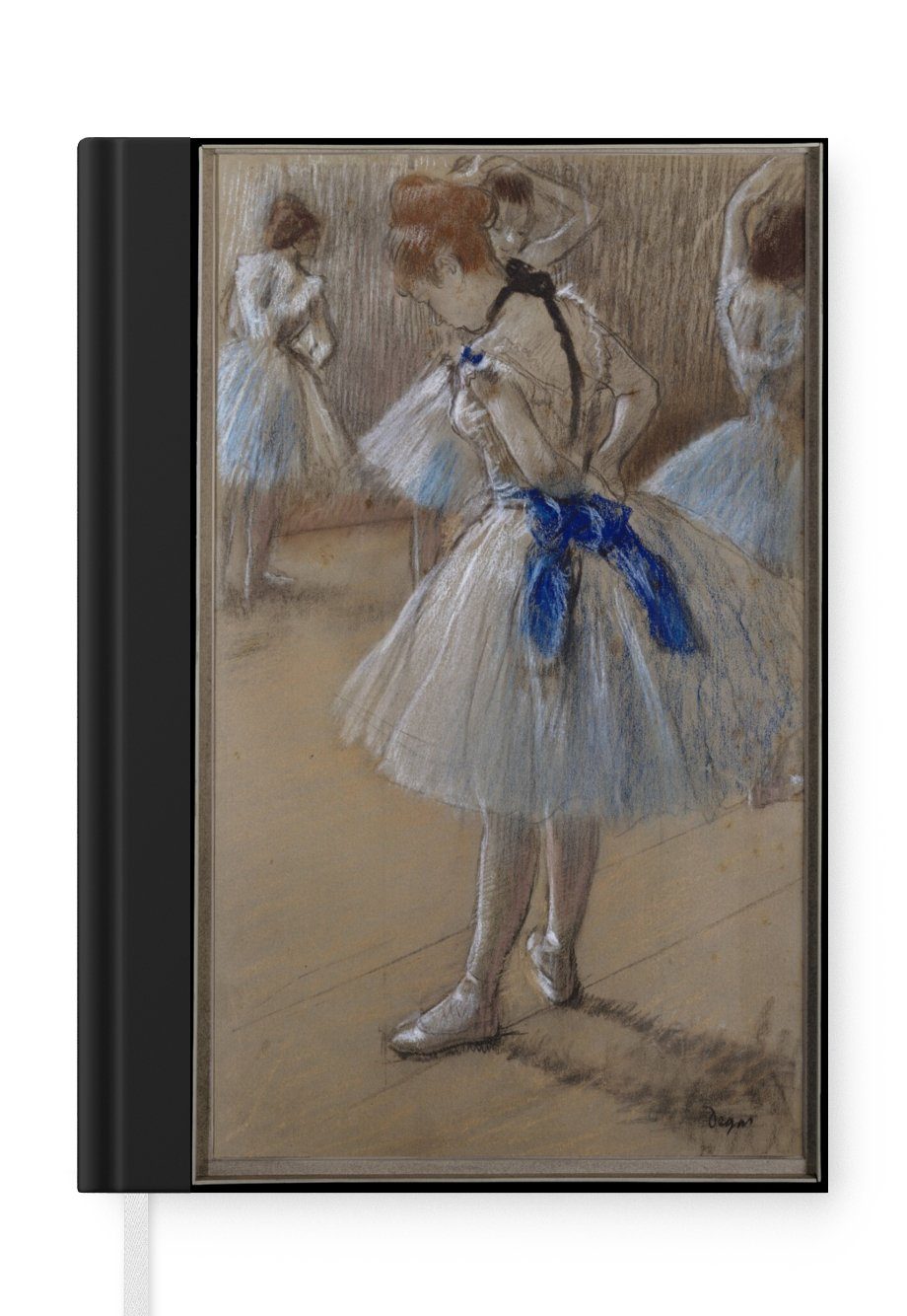 MuchoWow Notizbuch Tänzerin - Gemälde von Edgar Degas, Journal, Merkzettel, Tagebuch, Notizheft, A5, 98 Seiten, Haushaltsbuch