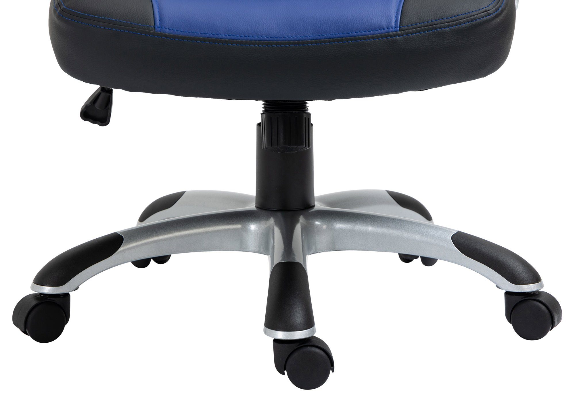 drehbar schwarz/blau Schreibtischstuhl Foxton, CLP höhenverstellbar,