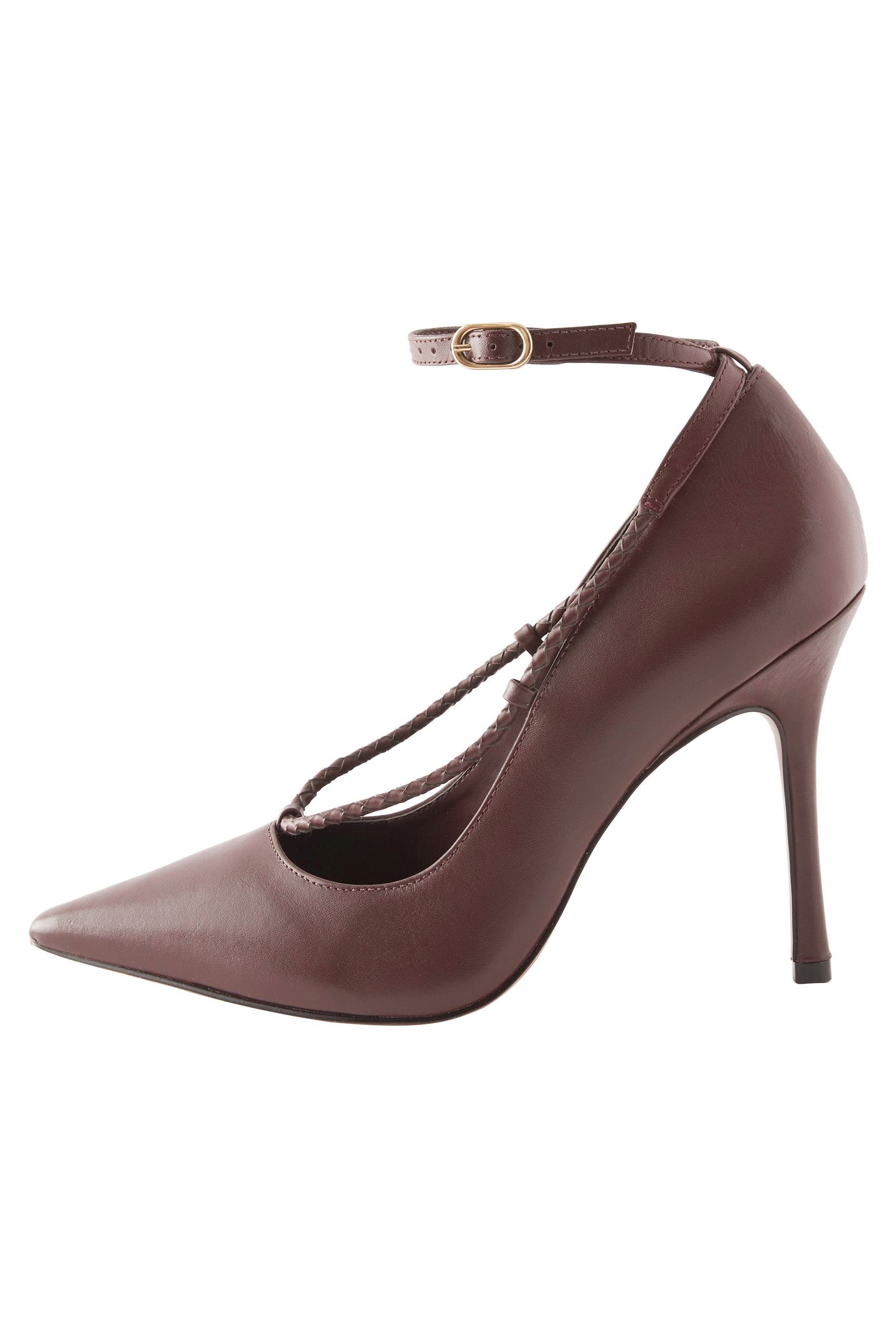 Next Signature Spitze geflochtene Pumps (1-tlg) Lederpumps Berry Red