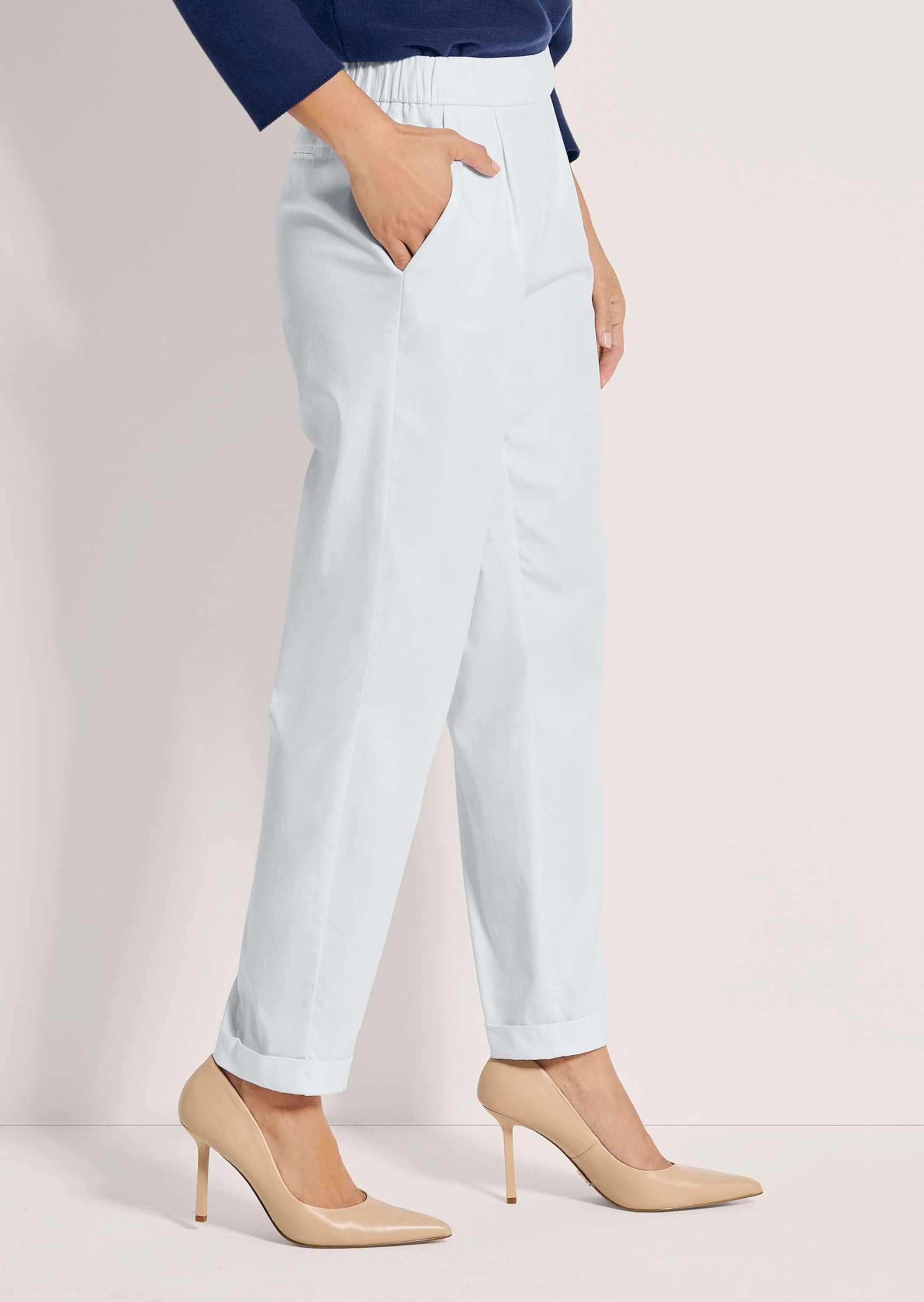 MADELEINE 7/8-Hose Kurzgröße: Bequeme Hose zum Schlüpfen Unifarbenes Design, ohne Verschluss, moderner Look
