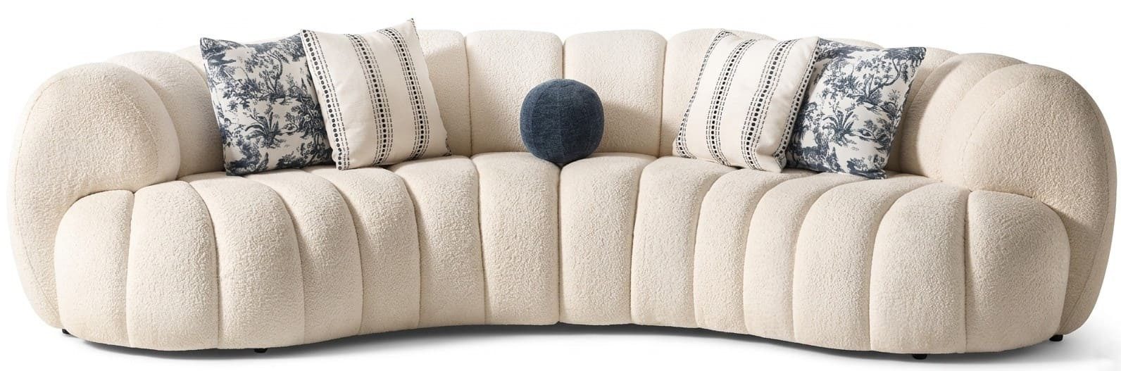 JVmoebel 4-Sitzer 4 Sitzer Sofa Wohnzimmer Modern Stoffbezug mittlerer Härtegrad Neu, 1 Teile, Made in Europa