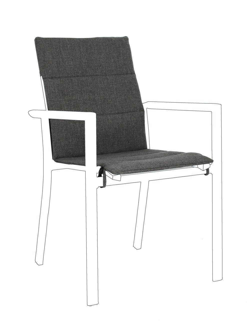 Bizzotto Sitzauflage für Gartenstuhl Konnor 2er-Set, günstig online kaufen