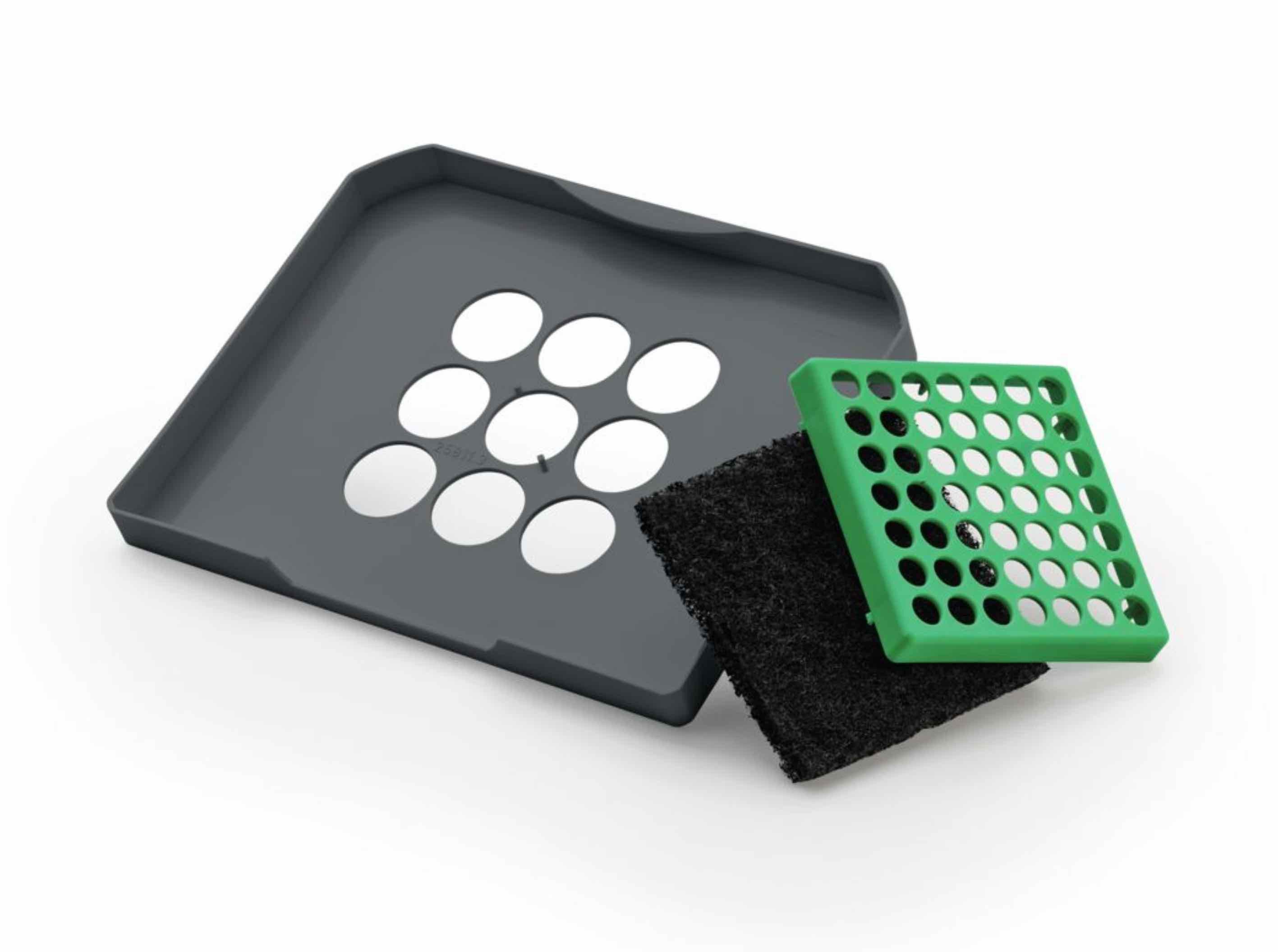 Naber Einbaumülleimer NABER Biodeckel COX BASE, anthrazit, für 4/ 6/ 7/ 10 und 12,5 Liter