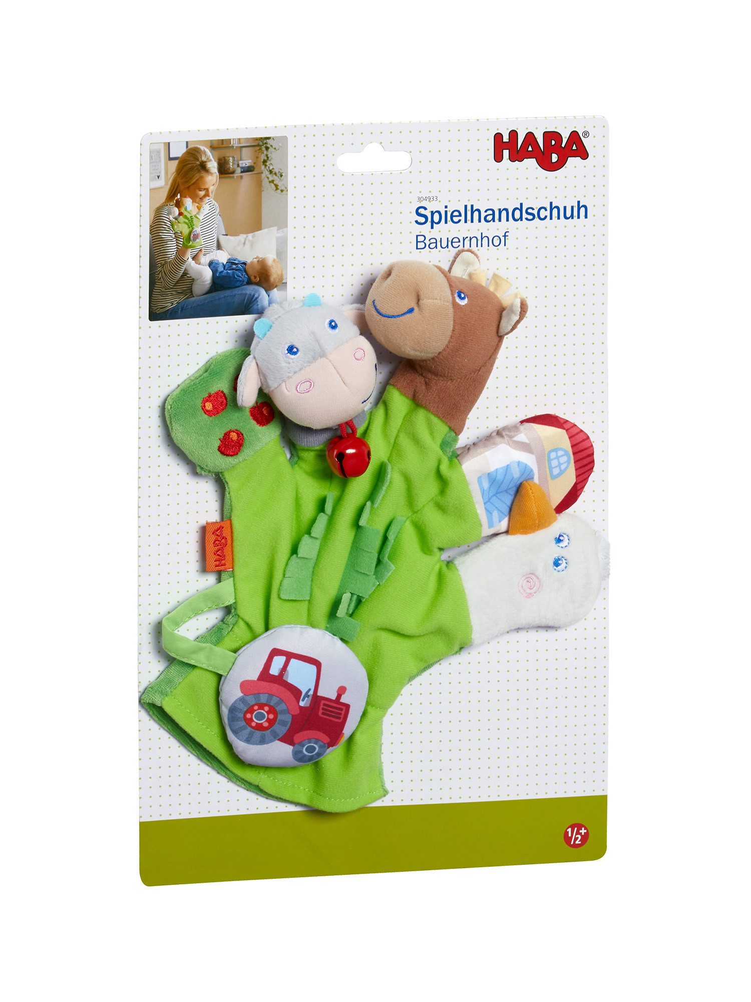 Haba Fingerpuppe Spielhandschuh Bauernhof, unisex neutral