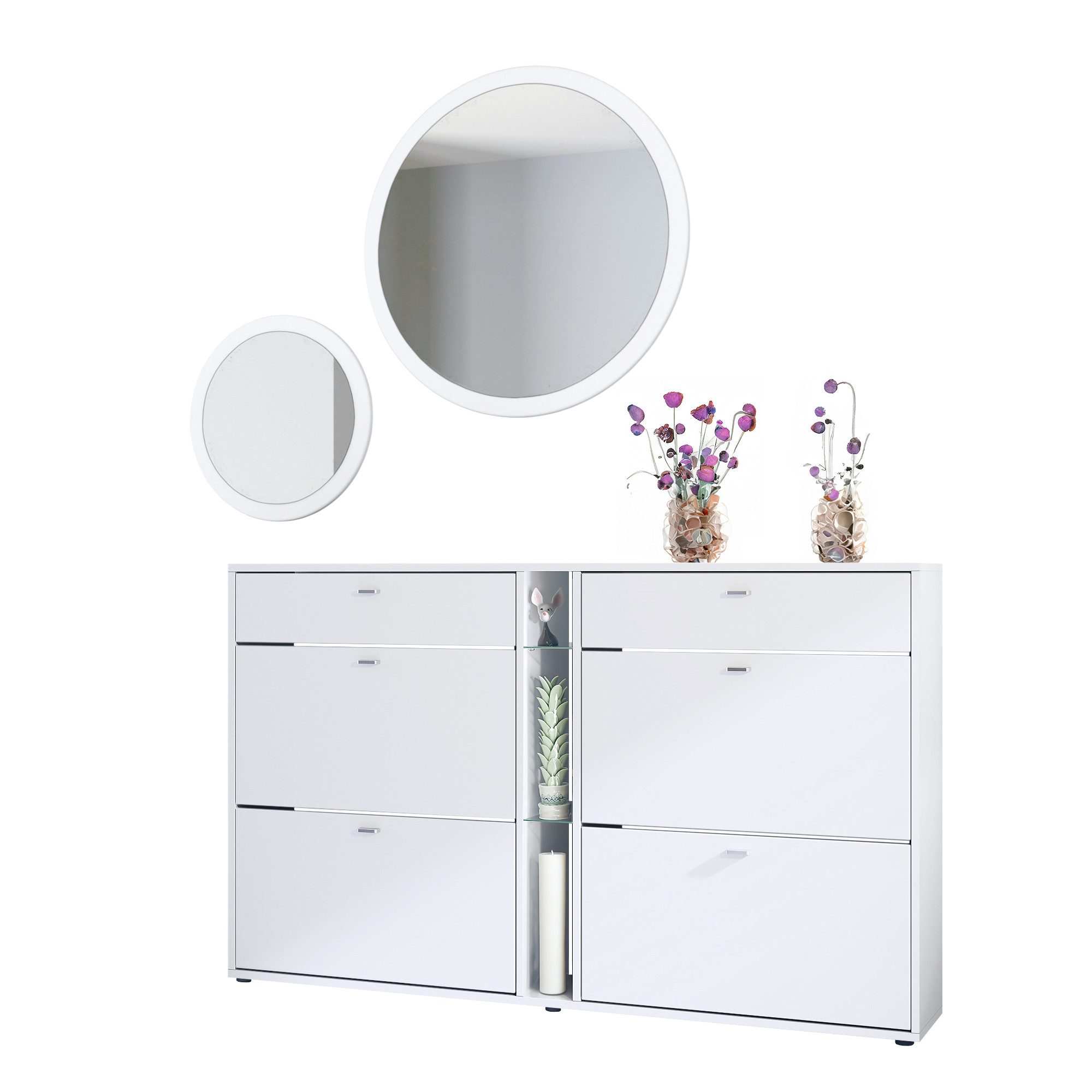 Vladon Garderoben-Set Florence, (Garderoben-Set, mit Schuhschrank günstig online kaufen