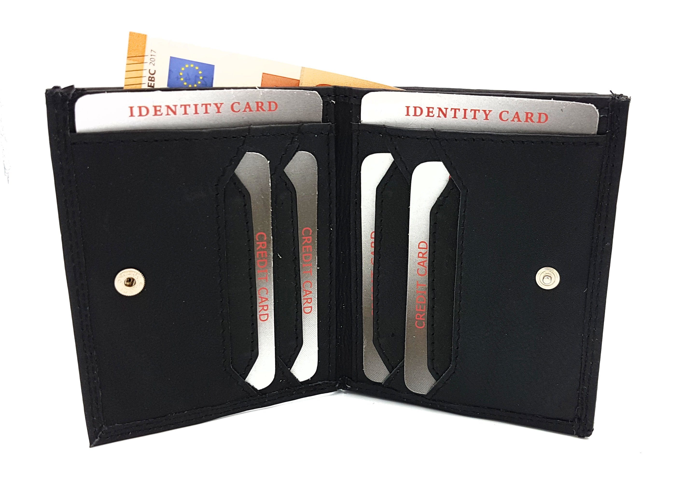 Münzfach, JOCKEY Farbe Portemonnaie schwarz großes extra Wiener Schachtel Leder echt Geldbörse CLUB RFID mit Schutz,