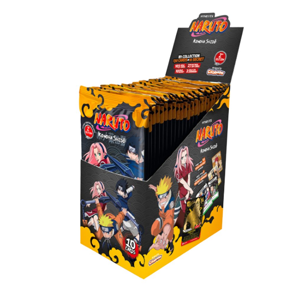 Naruto Sammelkarte Naruto TCG Konoha Shido 2nd Edition Display Englisch