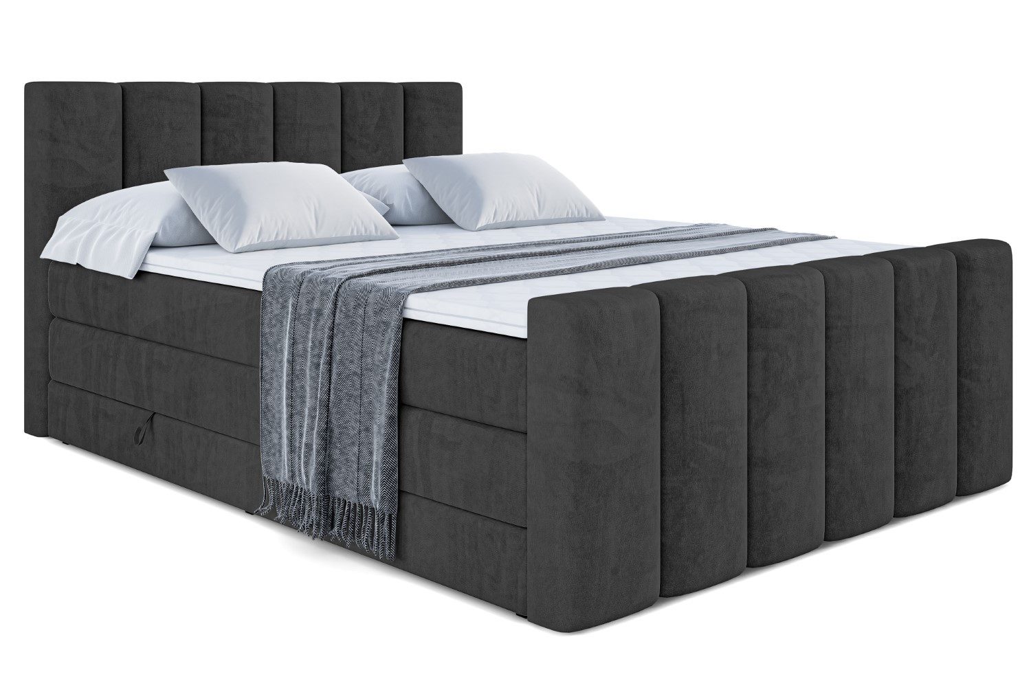 ALTDECOR Boxspringbett BOXI1-Z KING (Multipocket-Matratze H4, günstig online kaufen