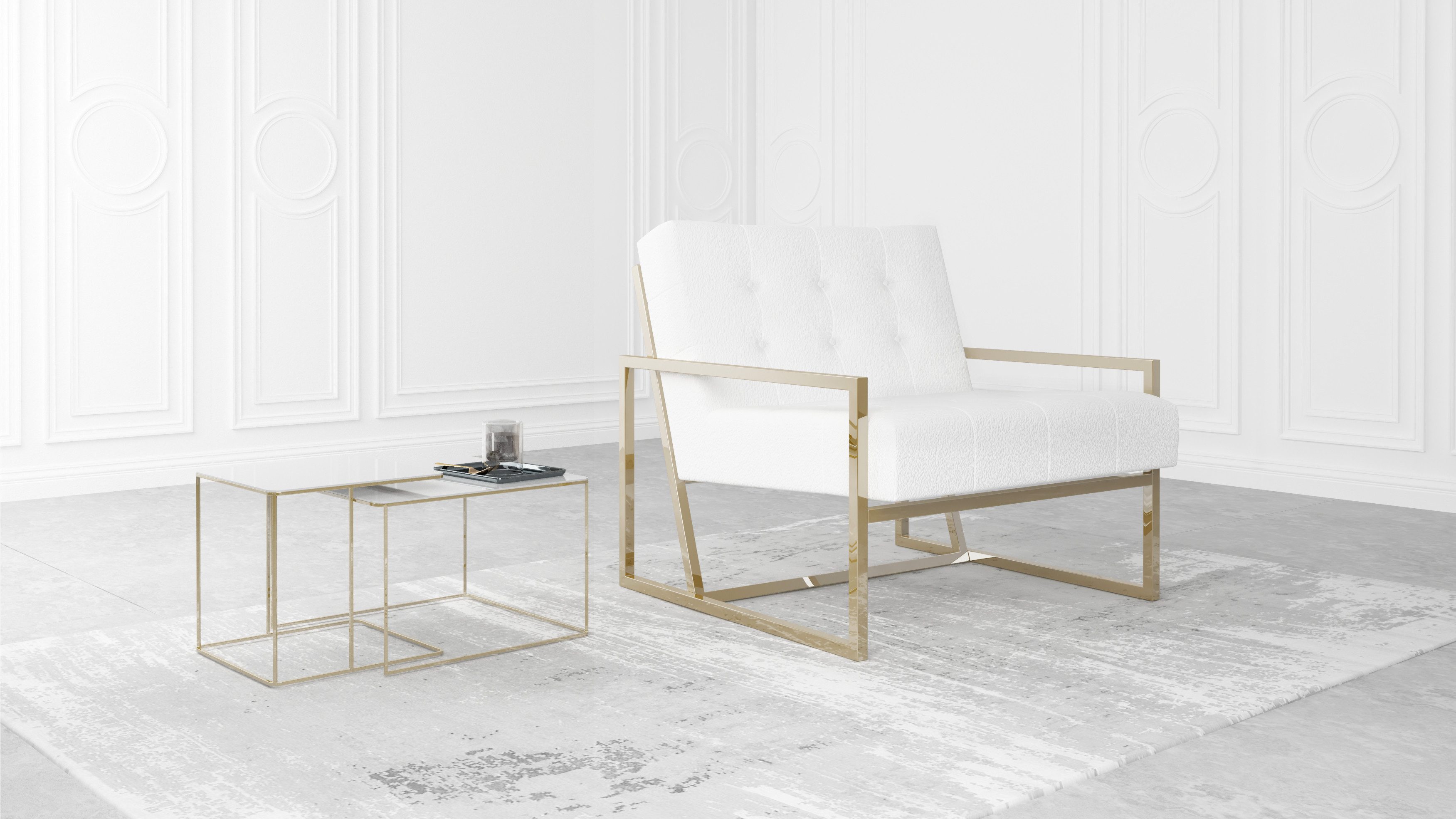 S-Style Möbel Loungesessel Tampa mit Metallfüße günstig online kaufen