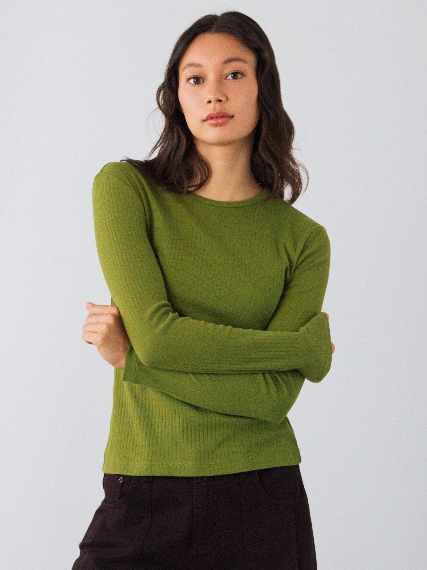 HONEST BASICS T-Shirt Geripptes Langarm Shirt aus Bio- und recycelter Baumwolle