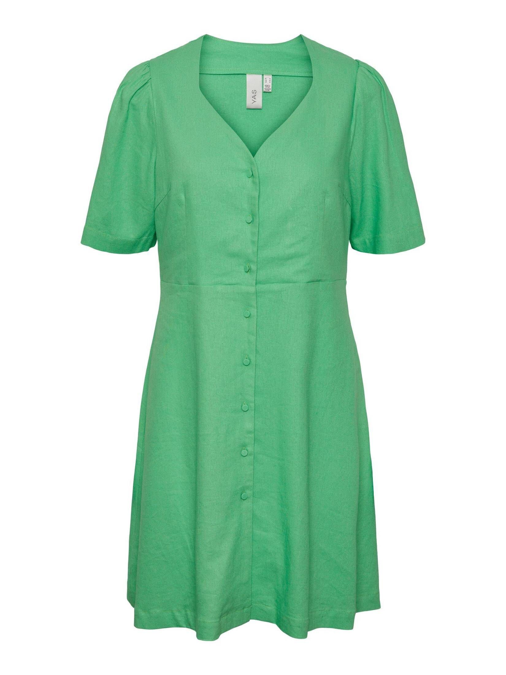 Y.A.S Blusenkleid Damen Kleid mit Leinen günstig online kaufen