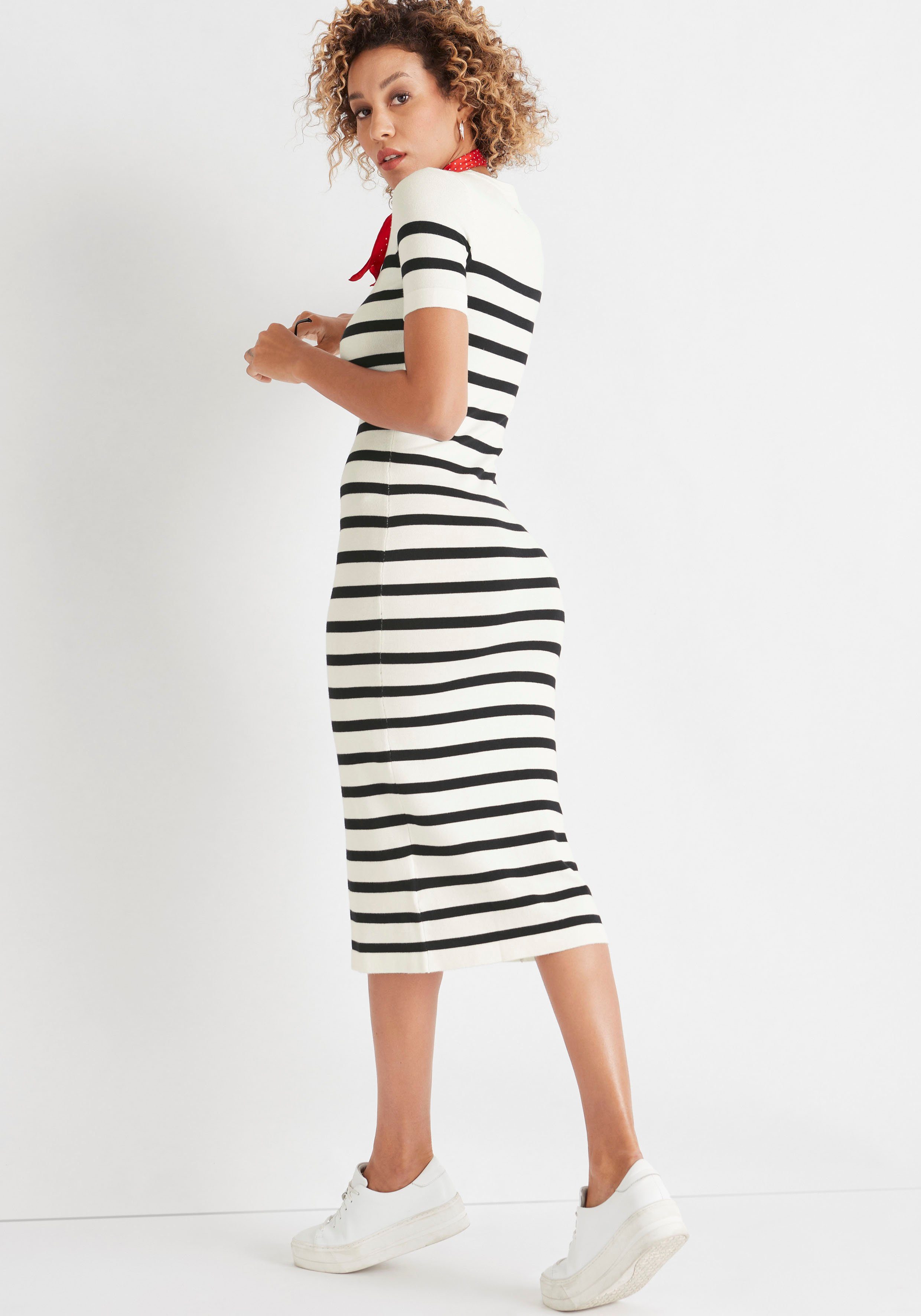HECHTER PARIS Strickkleid wadenlang, modern, aus günstig online kaufen